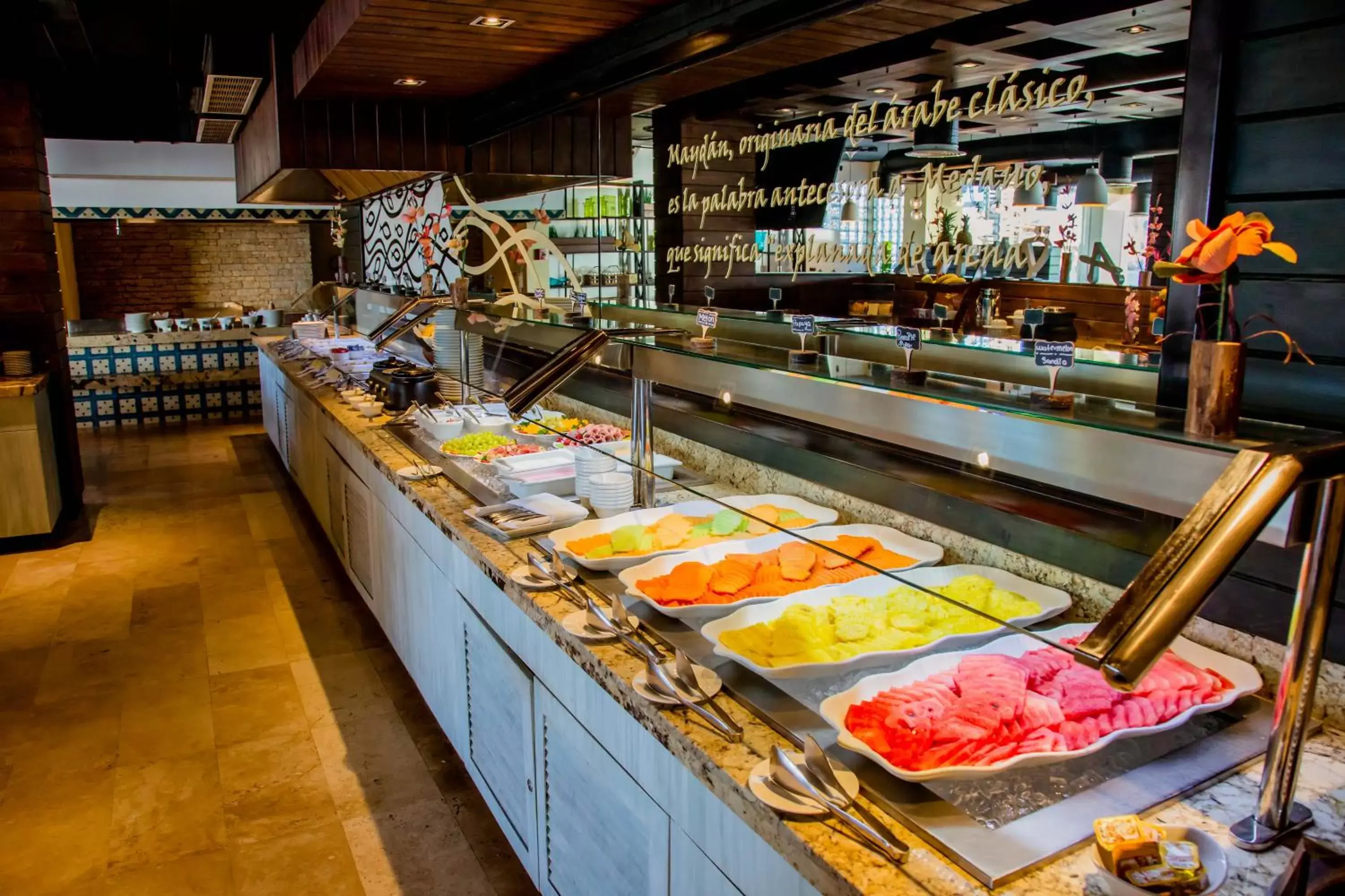 Buffet breakfast in Casa Dorada Los Cabos Resort & Spa Buffet breakfast in Casa Dorada Los Cabos Resort & Spa