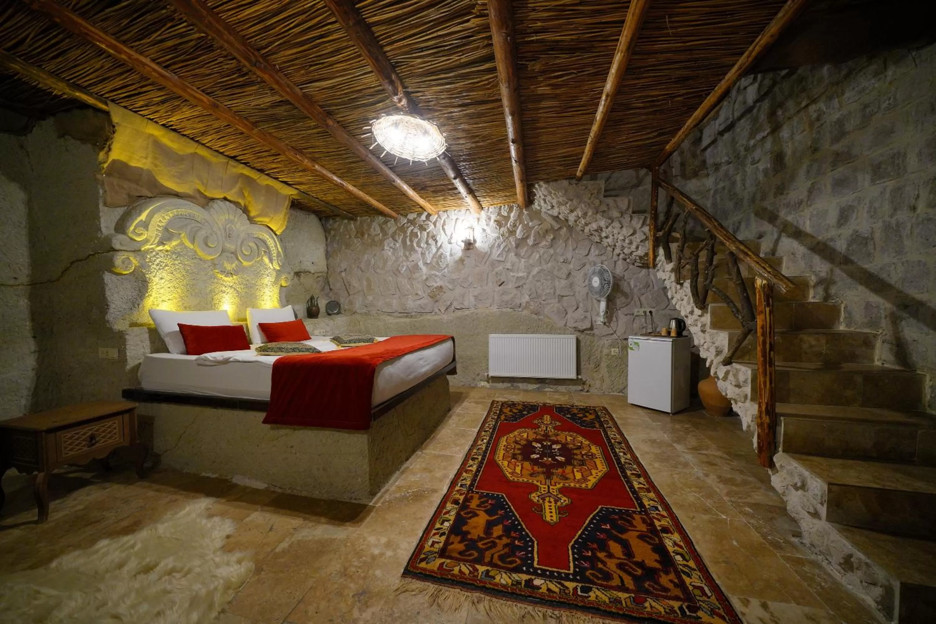 Bedroom, Bed in Cappadocia Nar Cave House & Swimming Pool