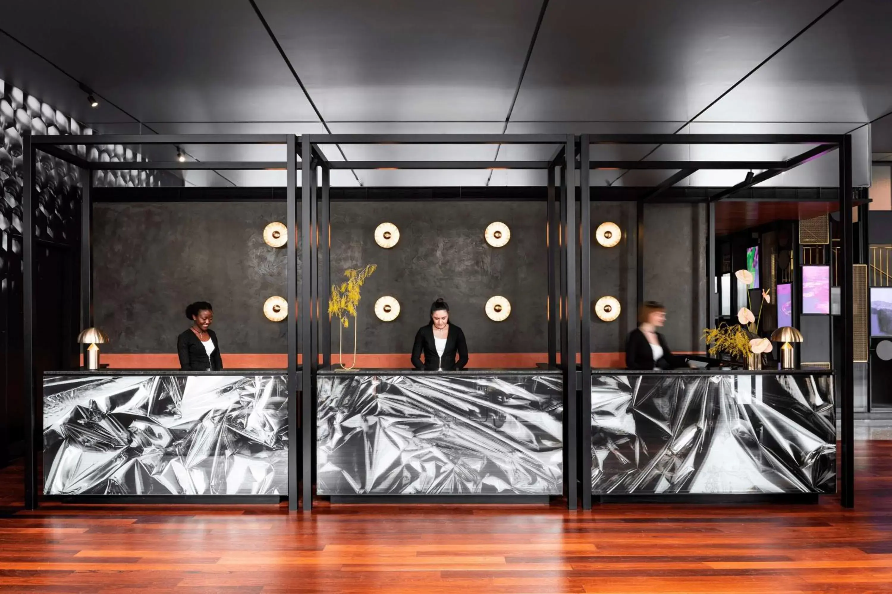 Lobby or reception in QT Perth Lobby or reception in QT Perth