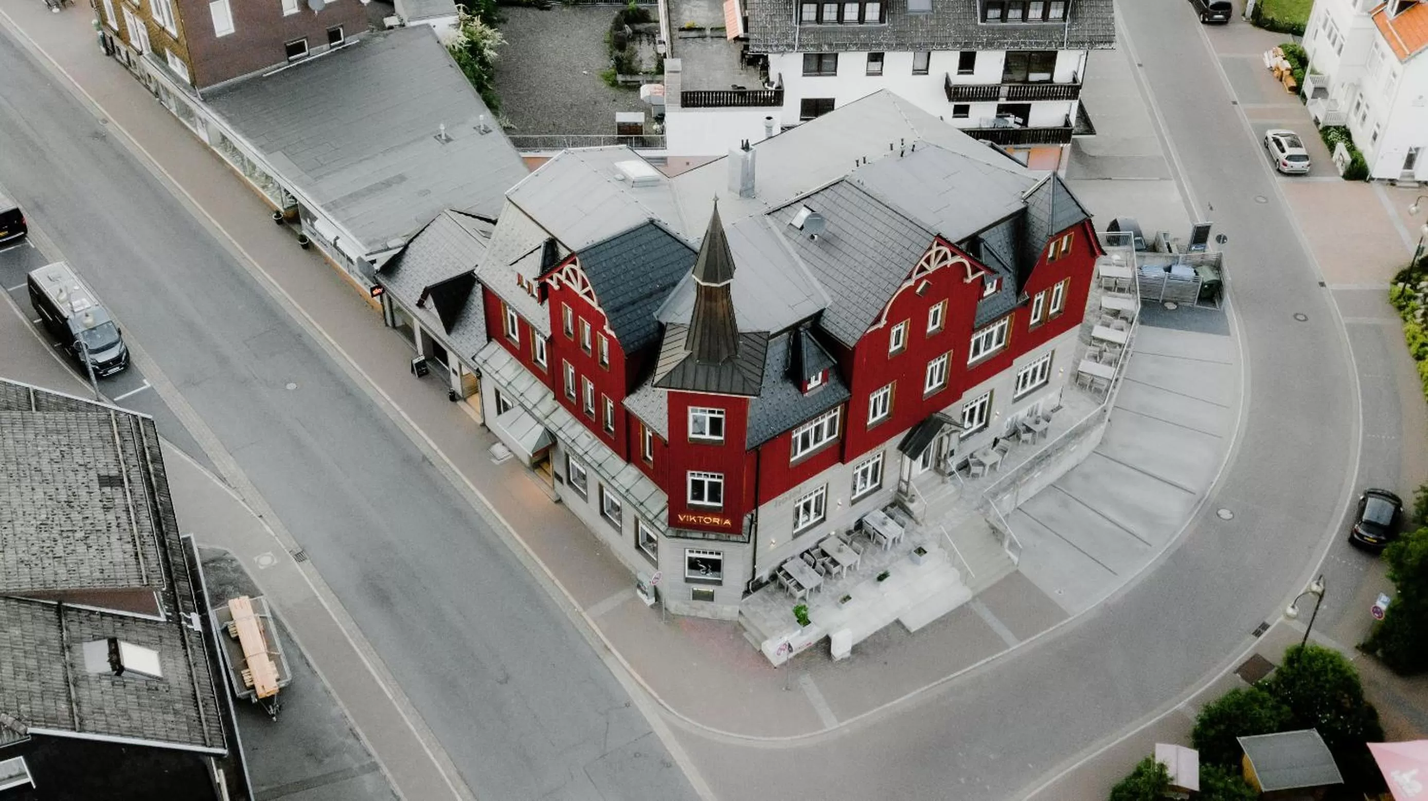 Bird's eye view in StrandBerg's Designhotel Viktoria