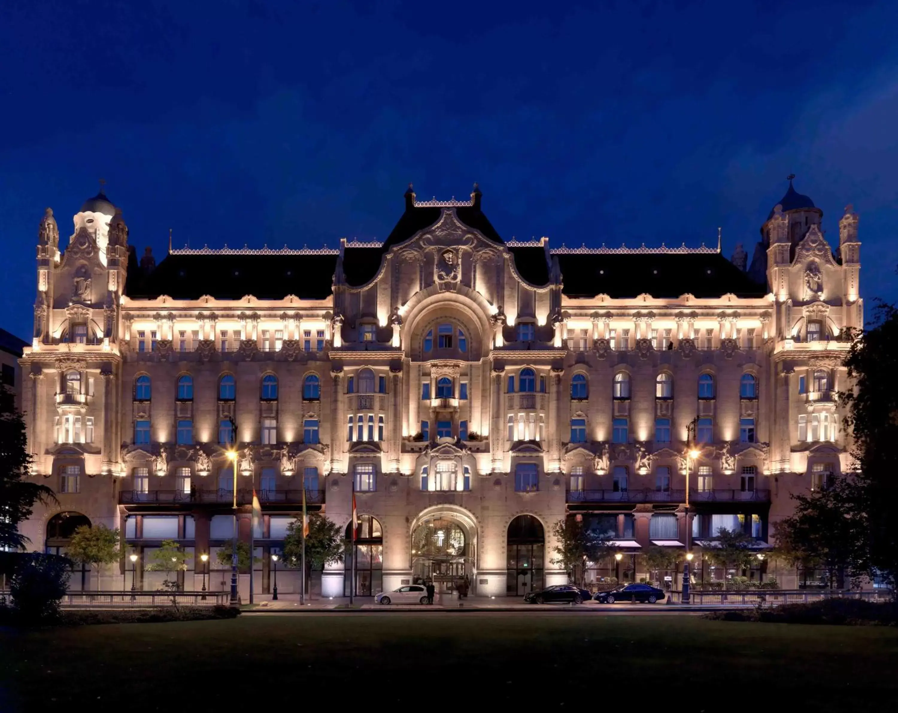 Facade/entrance in Four Seasons Hotel Gresham Palace Budapest