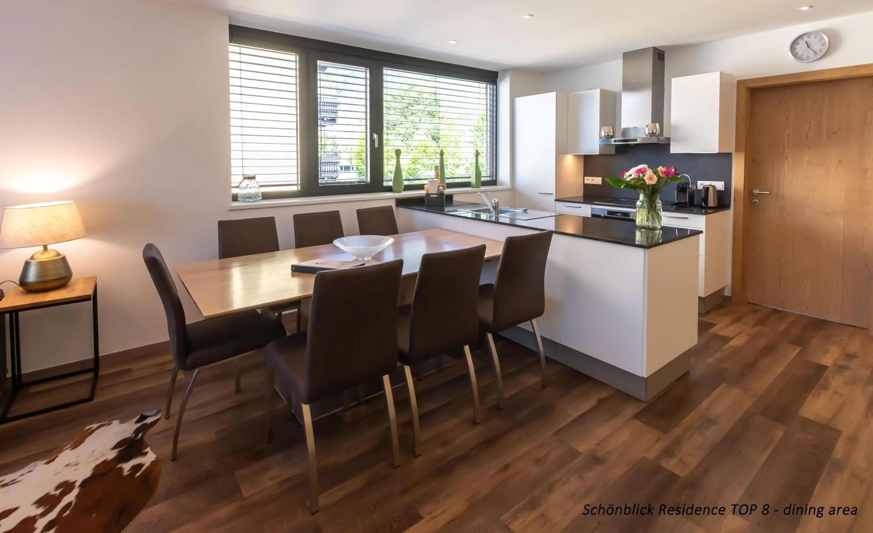 kitchen, Dining Area in Schönblick Residence - Absolut Alpine Apartments