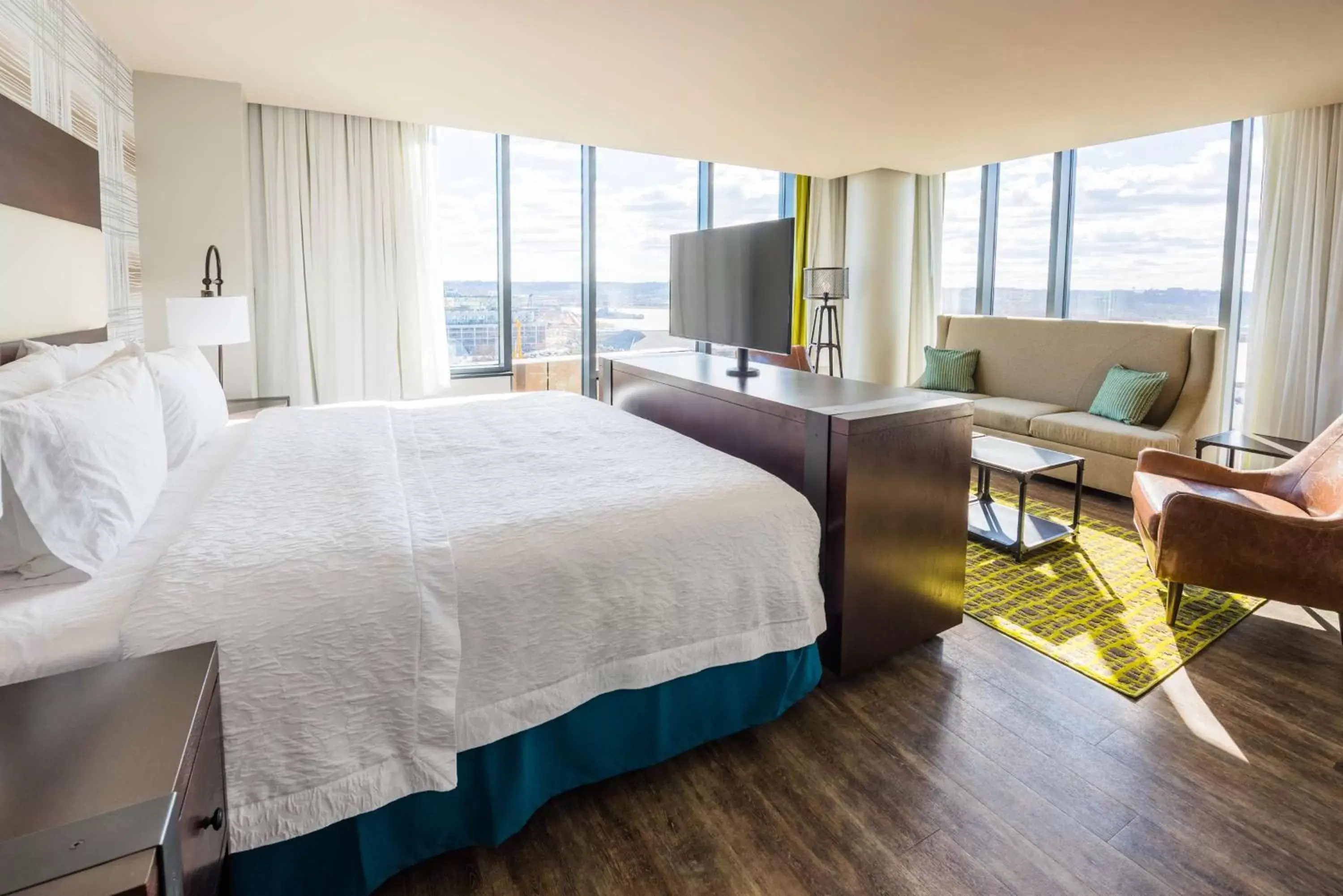 Bed in Hampton Inn & Suites Washington, D.C. - Navy Yard