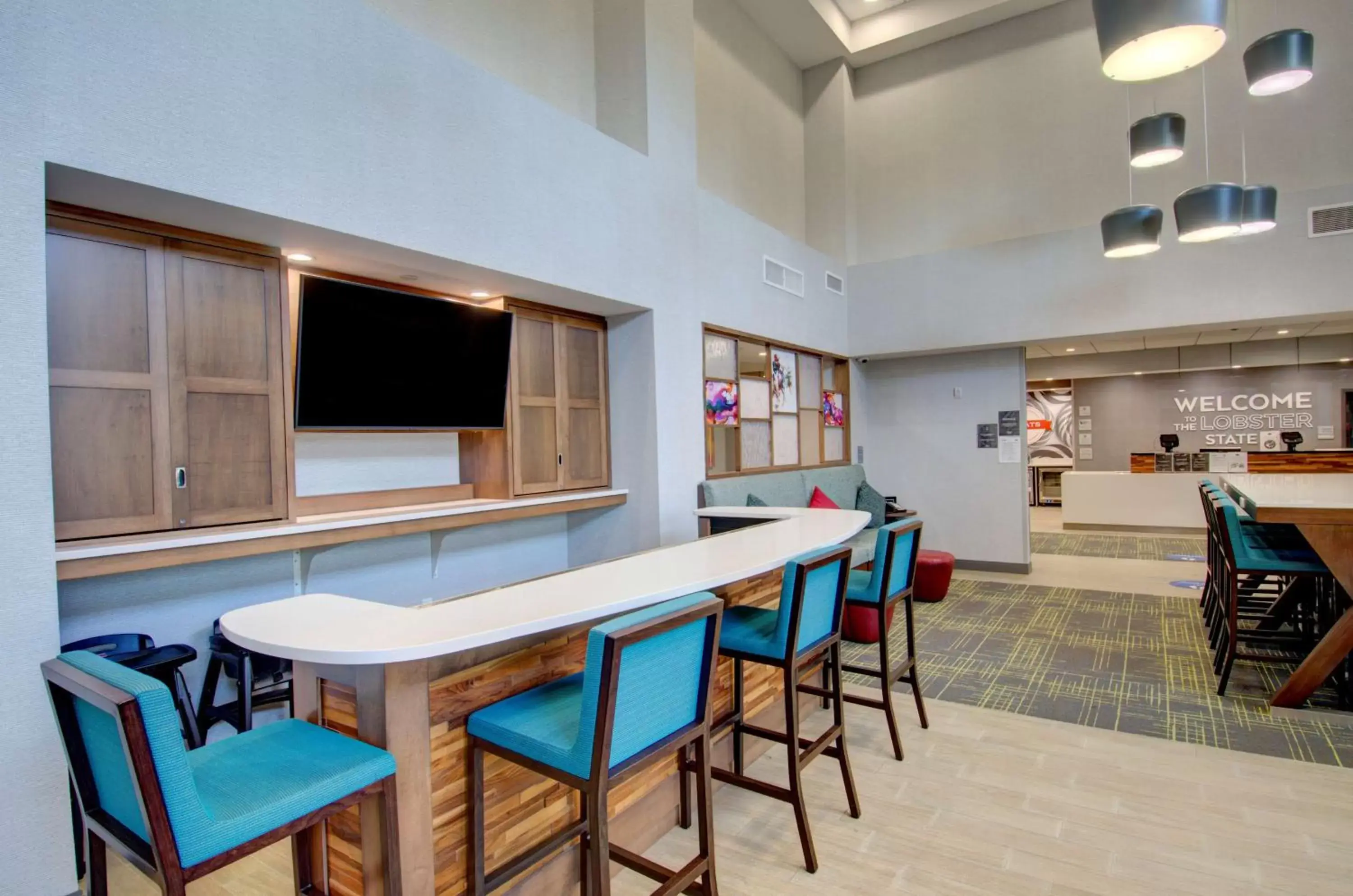 Lobby or reception, Restaurant/Places to Eat in Hampton Inn & Suites Portland West