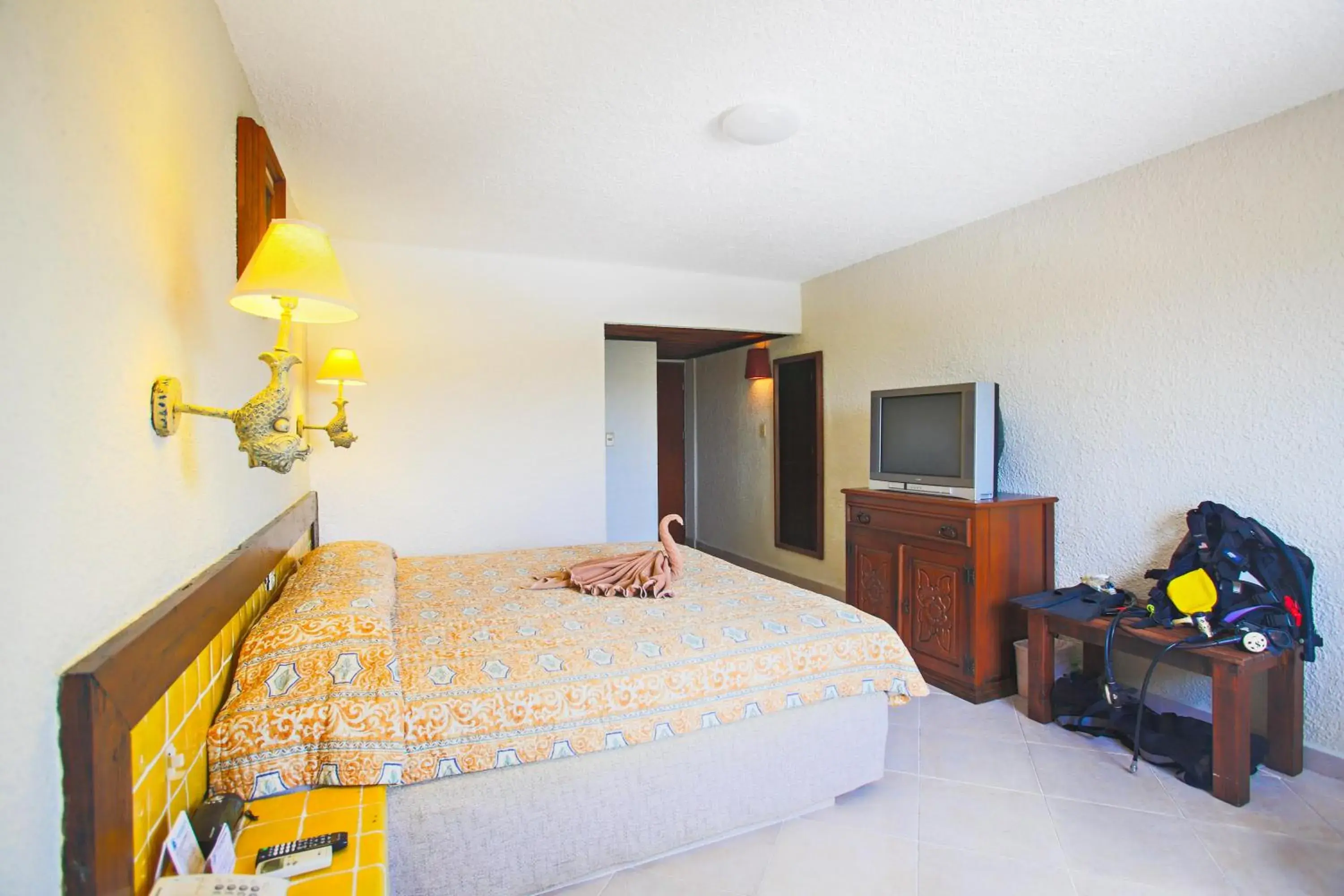 Decorative detail, Bed in Casa del Mar Cozumel Hotel & Dive Resort