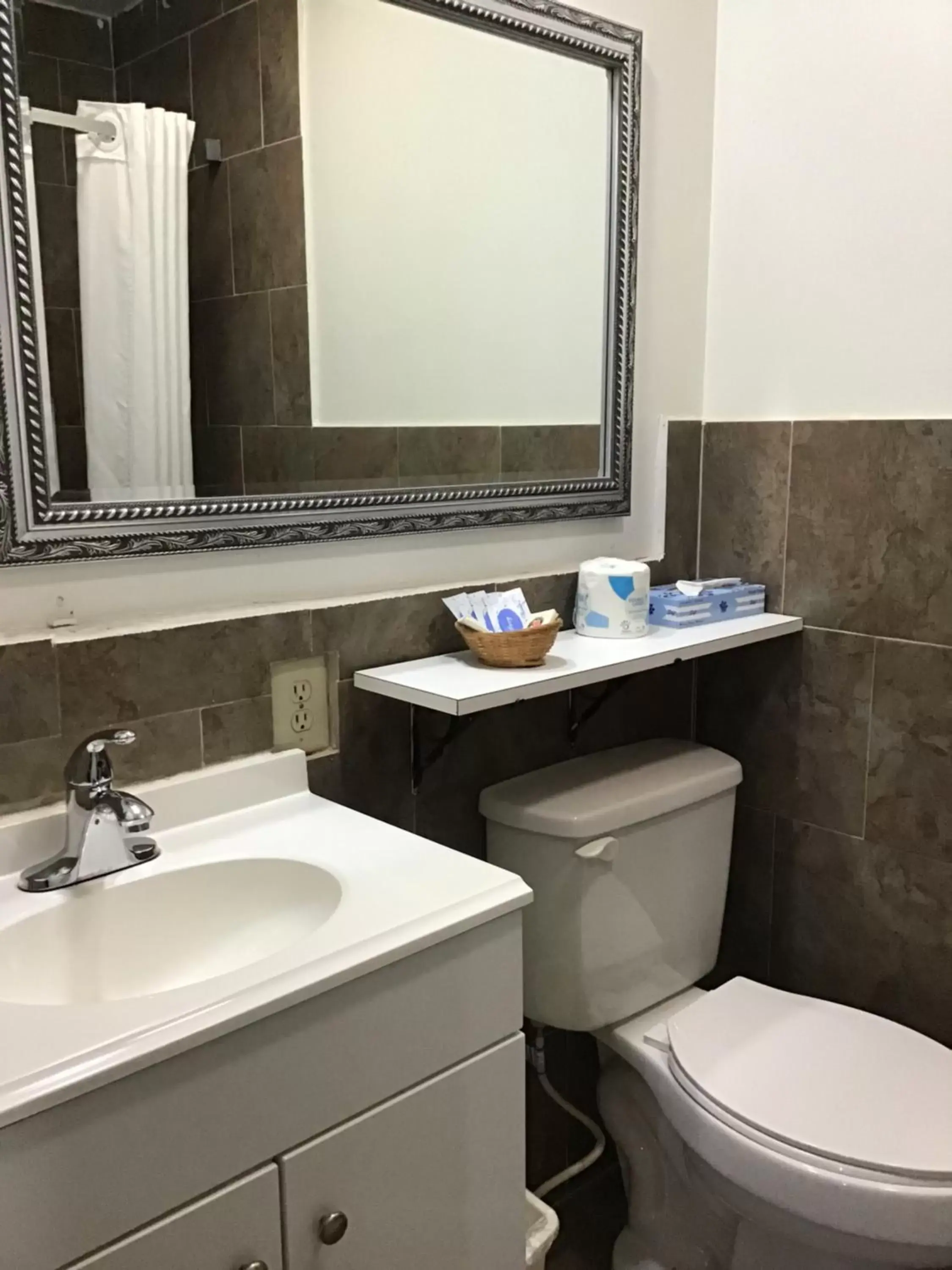 Bathroom in Western motel