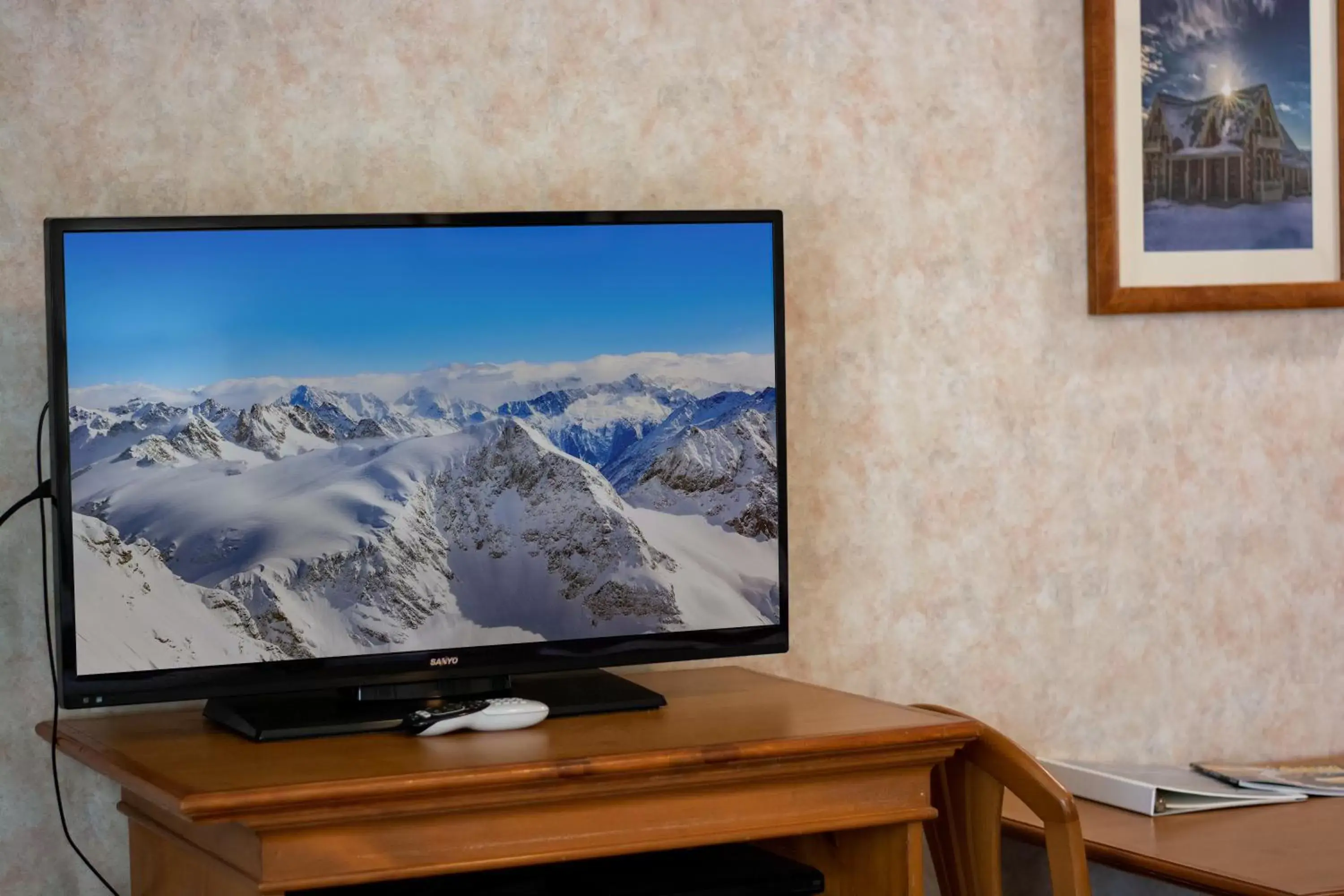 TV/Entertainment Center in Swiss Alps Inn