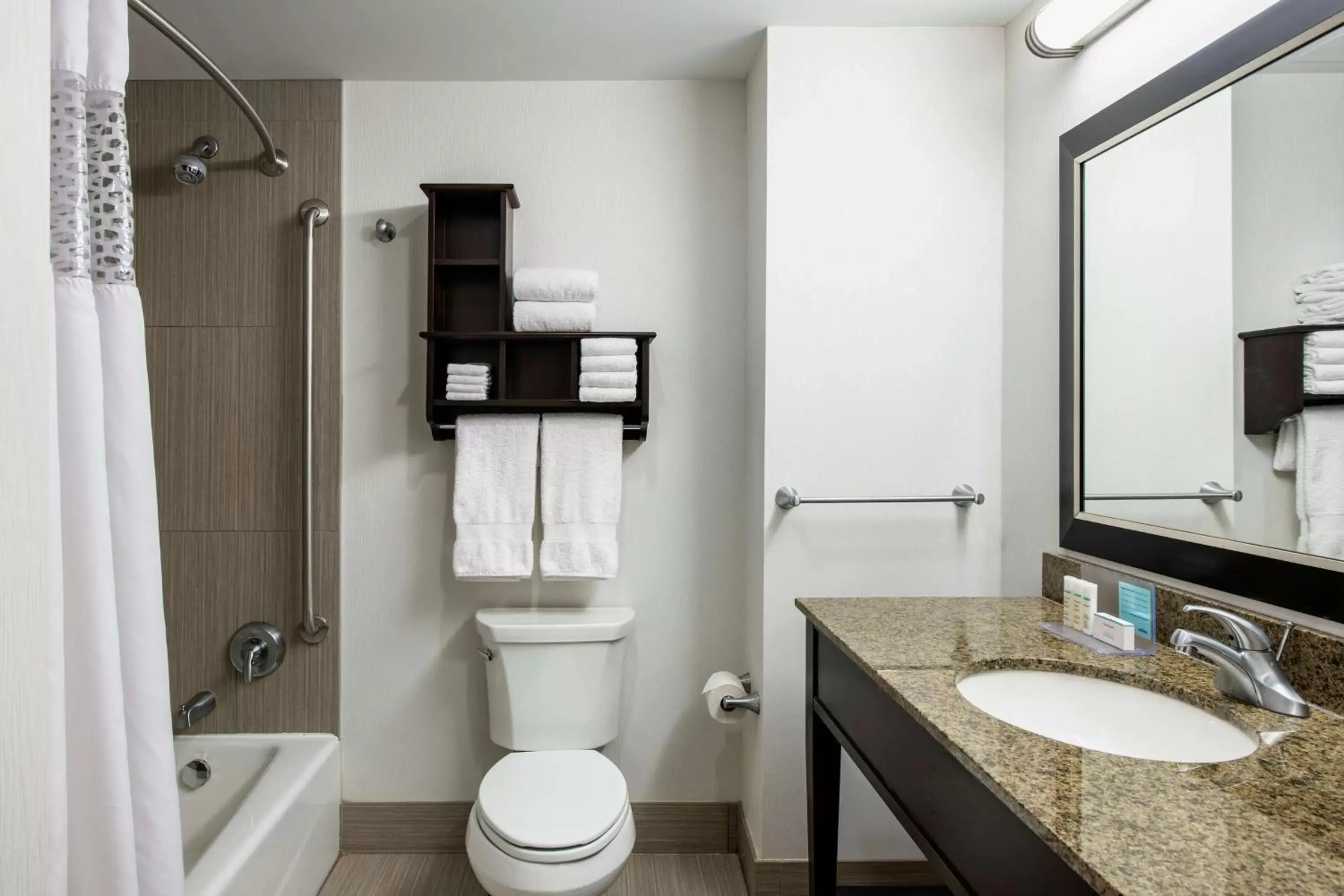 Bathroom in Hampton Inn by Hilton Winnipeg