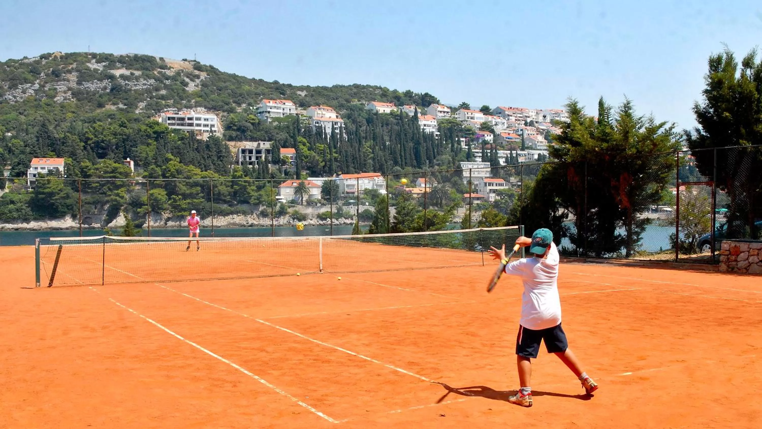 Tennis court in Hotel Splendid