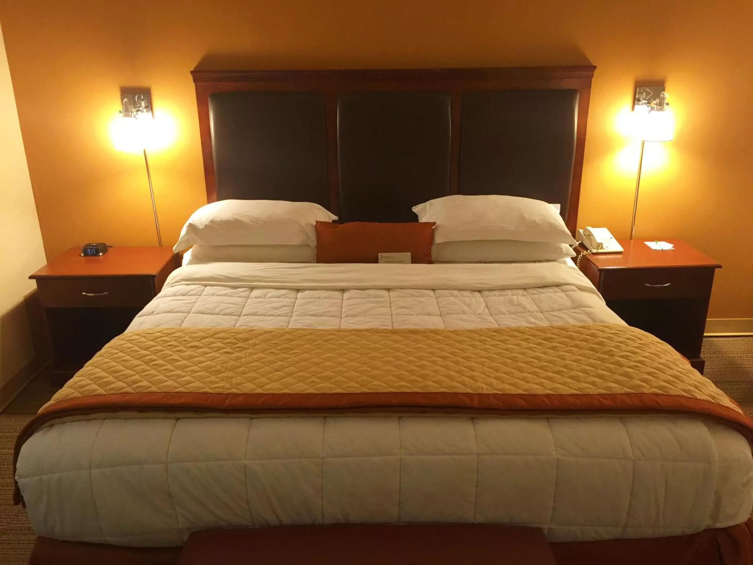 Bed in Wyndham Garden Inn Pittsburgh Airport