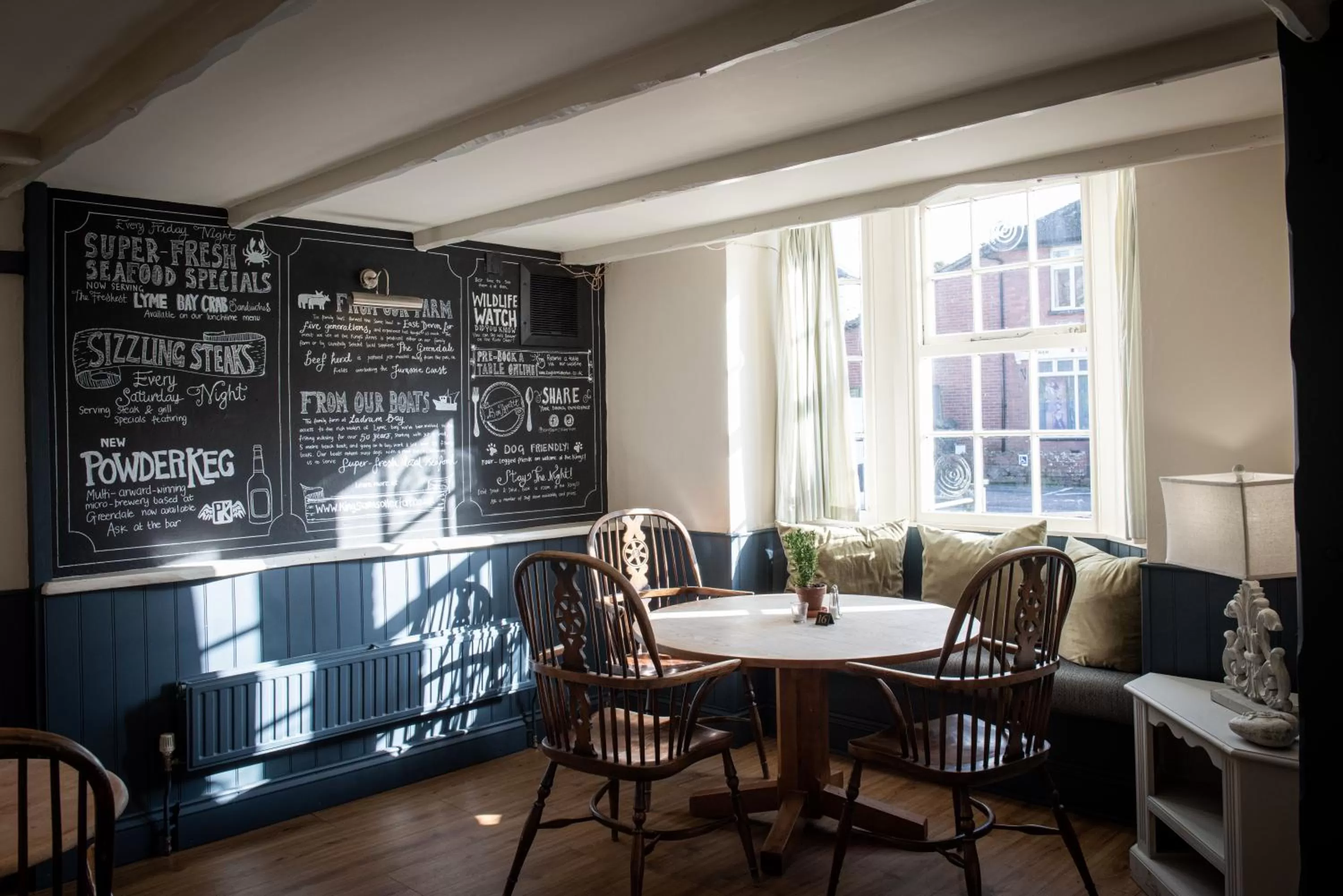 Dining area in The Kings Arms Otterton