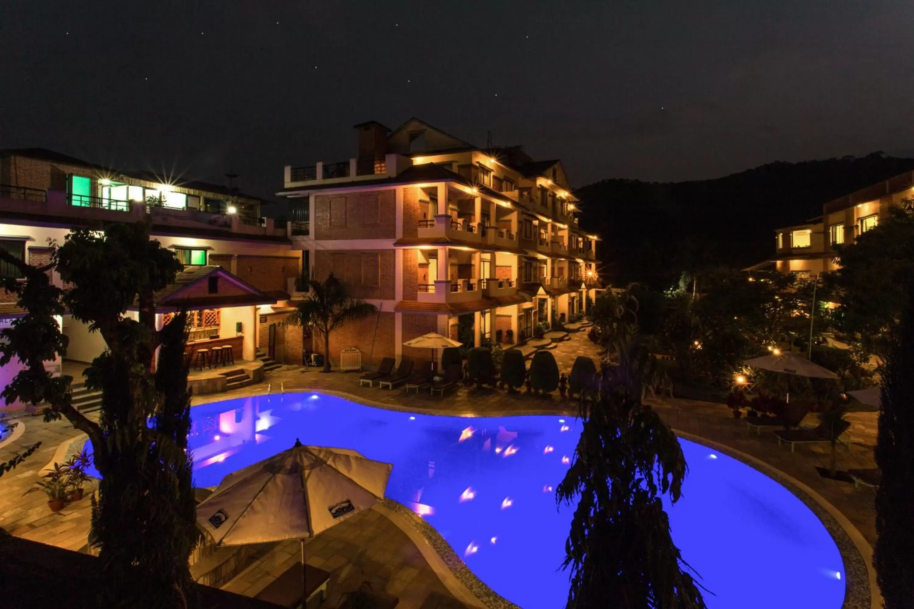 Property building, Pool View in Mount Kailash Resort Property building, Pool View in Mount Kailash Resort