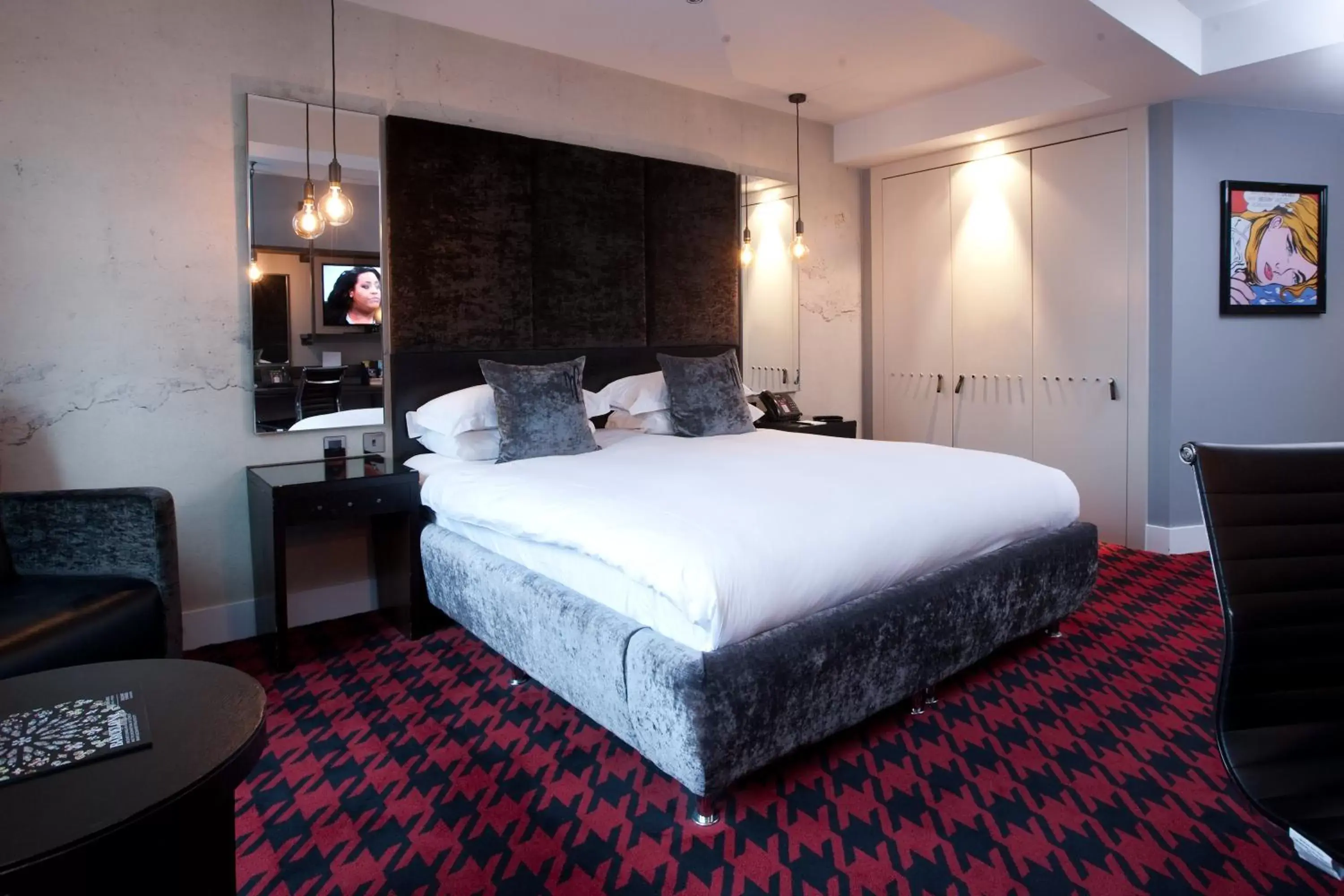 Bedroom, Bed in Malmaison Birmingham