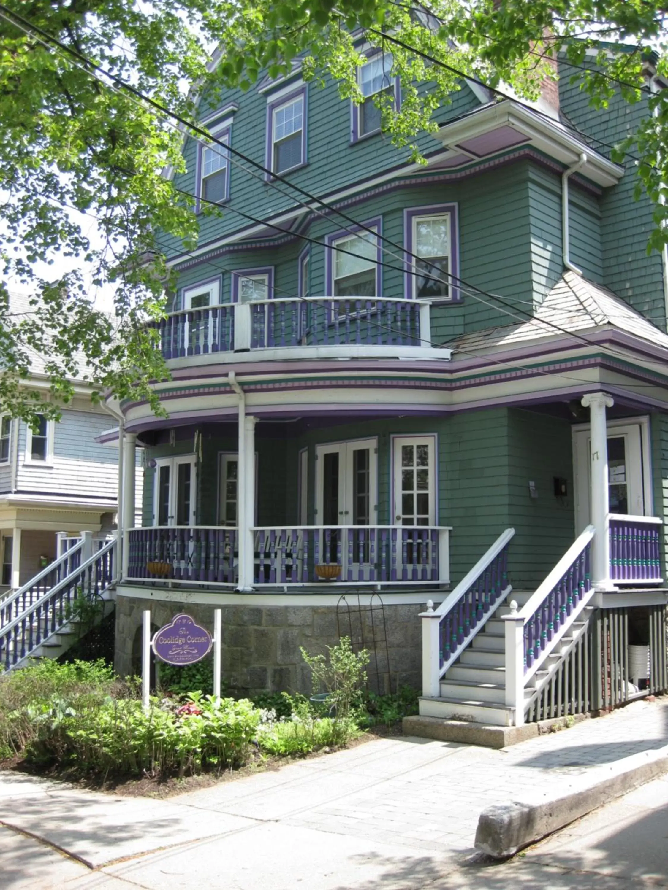 Property Building in The Coolidge Corner Guest House: A Brookline Bed and Breakfast