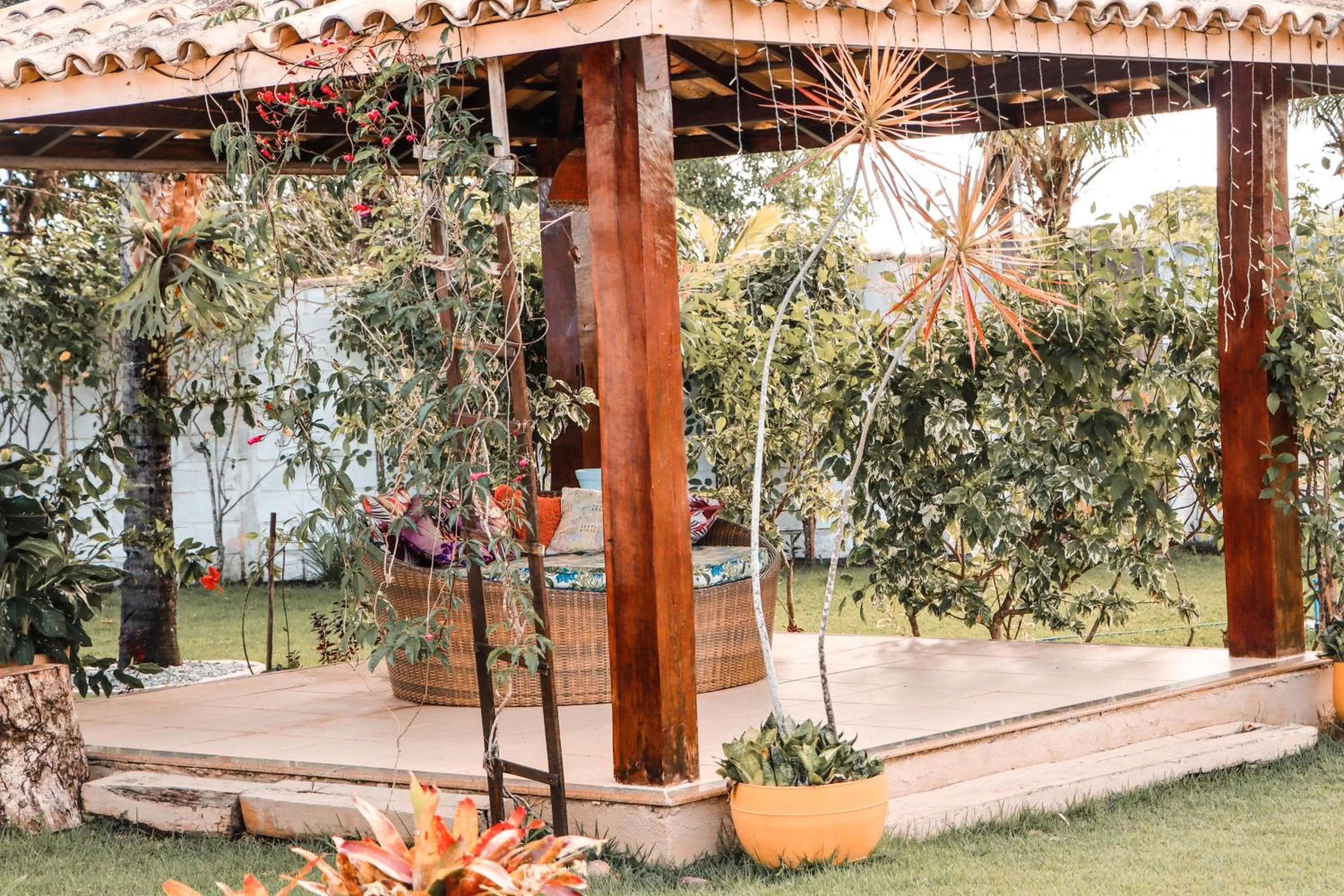 Garden in Pousada e Chale Porto Paraiso