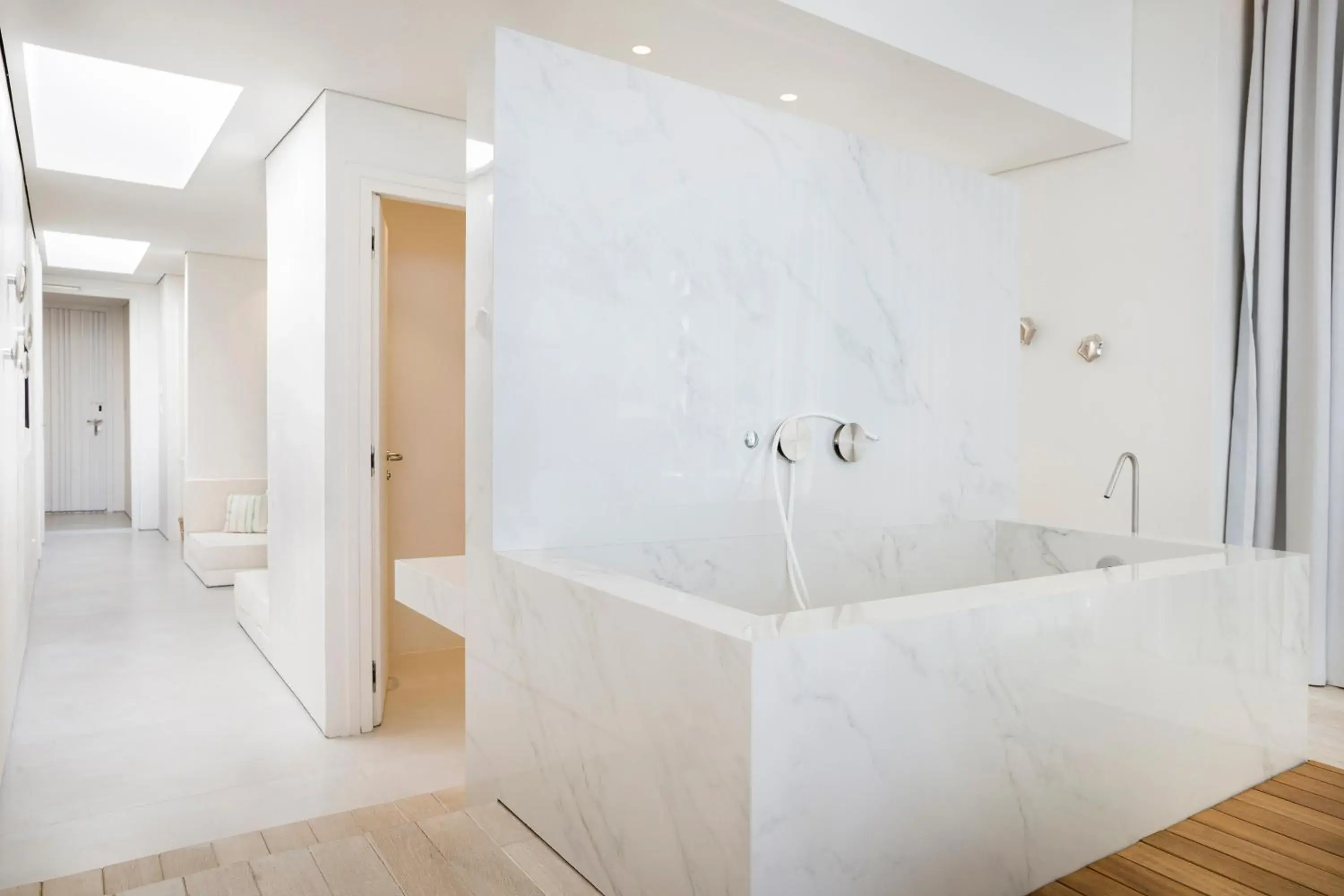 Bath, Bathroom in Mykonos Dove Beachfront Hotel