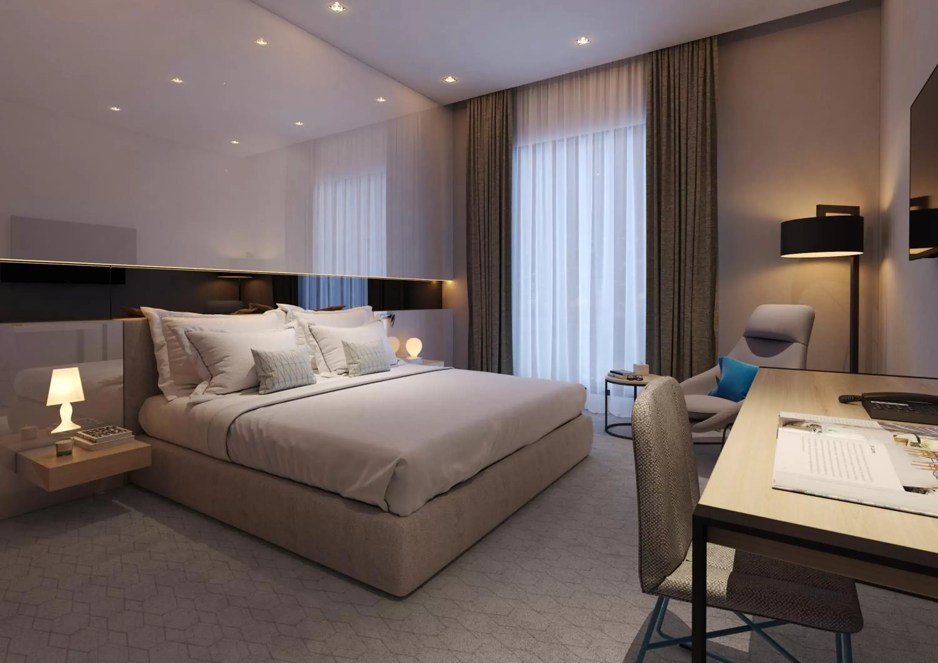 Bedroom, Bed in Studio M Arabian Plaza Hotel & Hotel Apartments