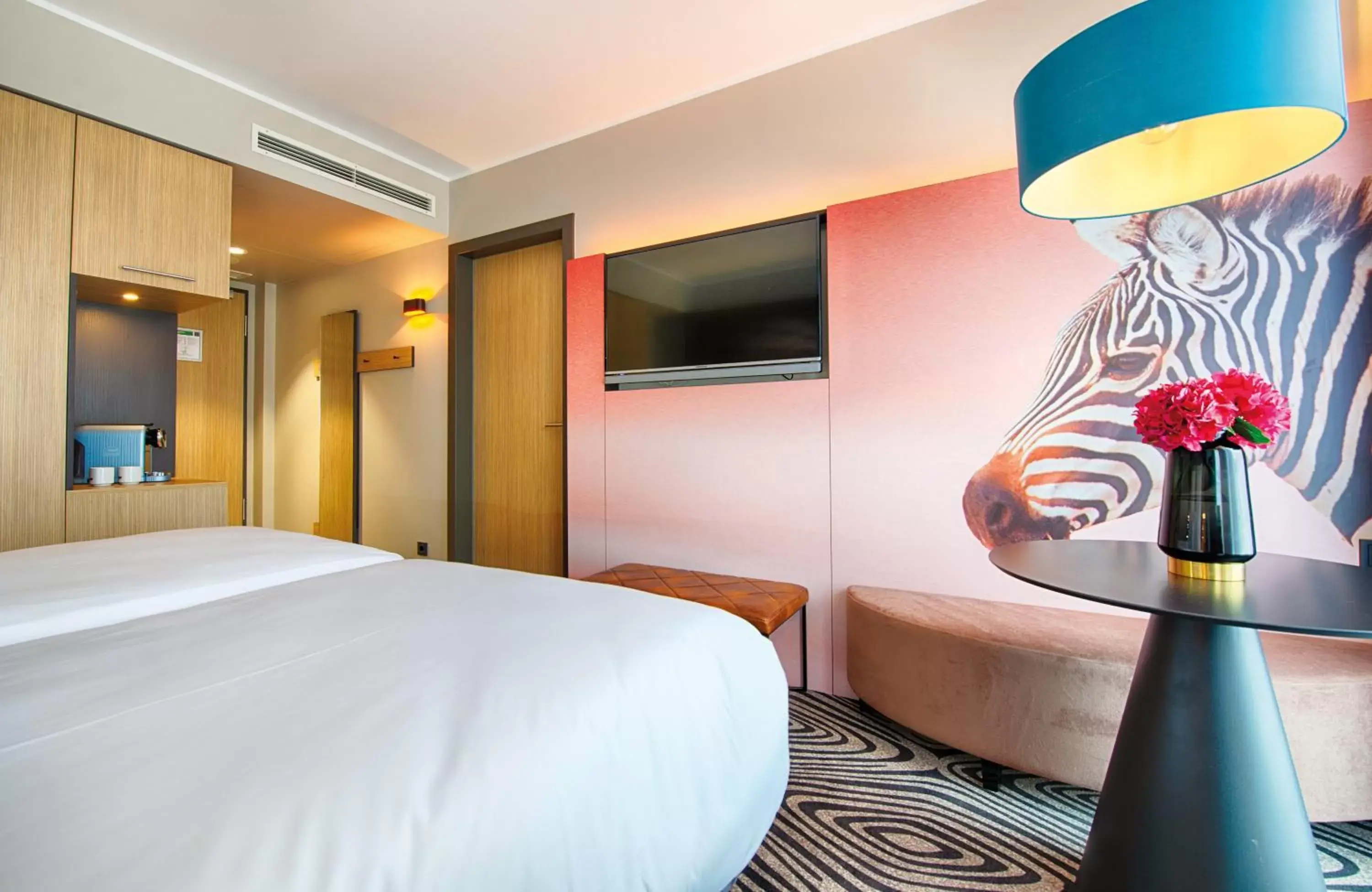 Photo of the whole room, Bed in NYX Hotel Munich by Leonardo Hotels Photo of the whole room, Bed in NYX Hotel Munich by Leonardo Hotels