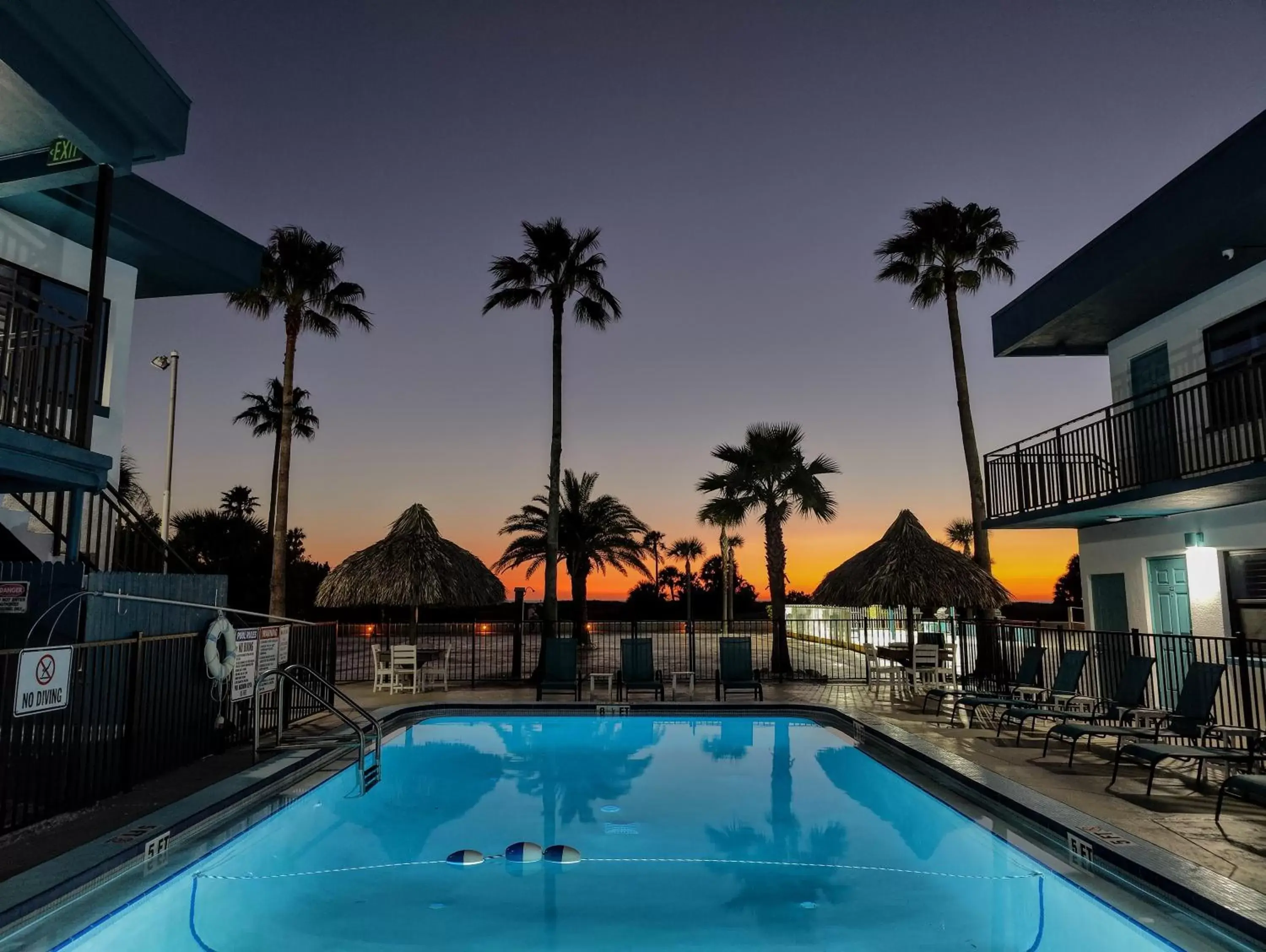 Night, Swimming Pool in Tahitian Beach Resort