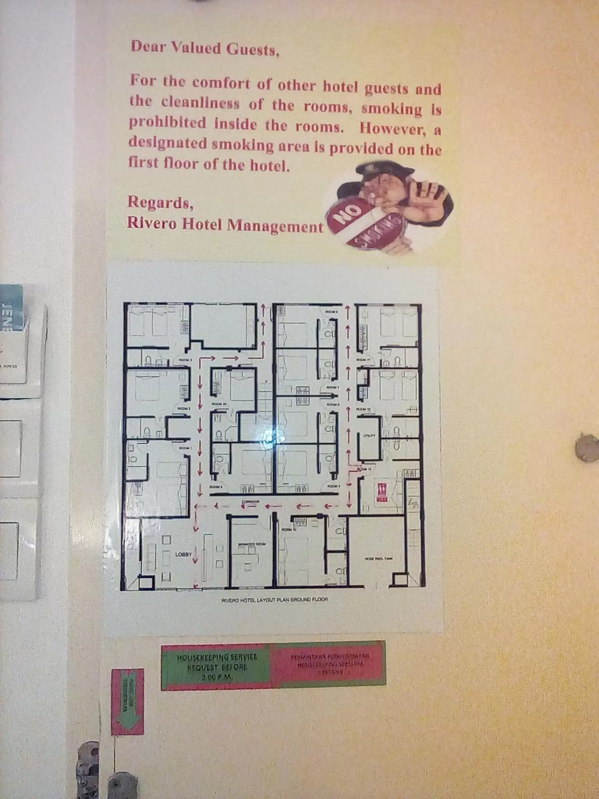 Floor Plan in Rivero Boutique Hotel Melaka