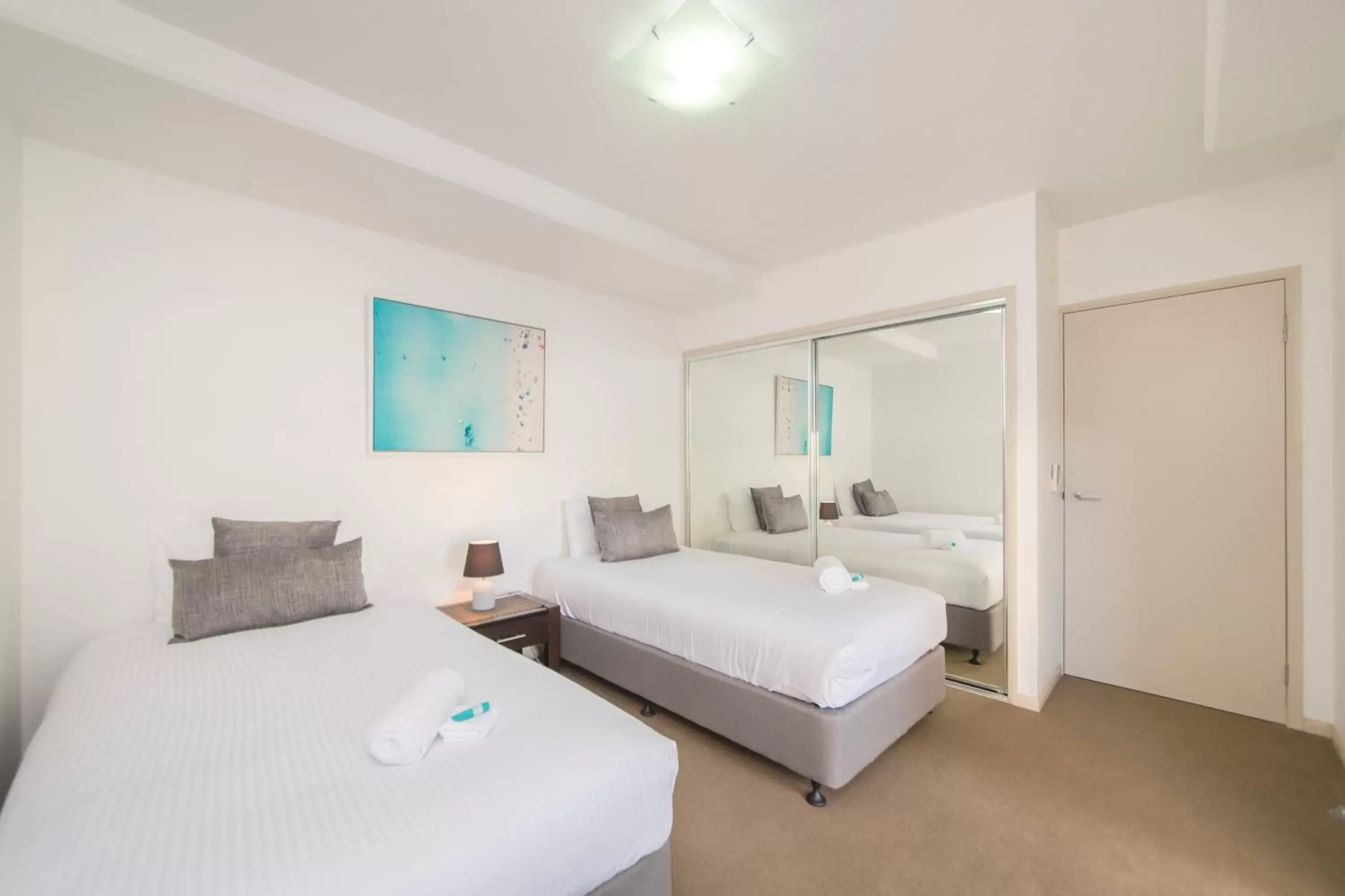 Bedroom, Bed in Beaches on Lammermoor Apartments