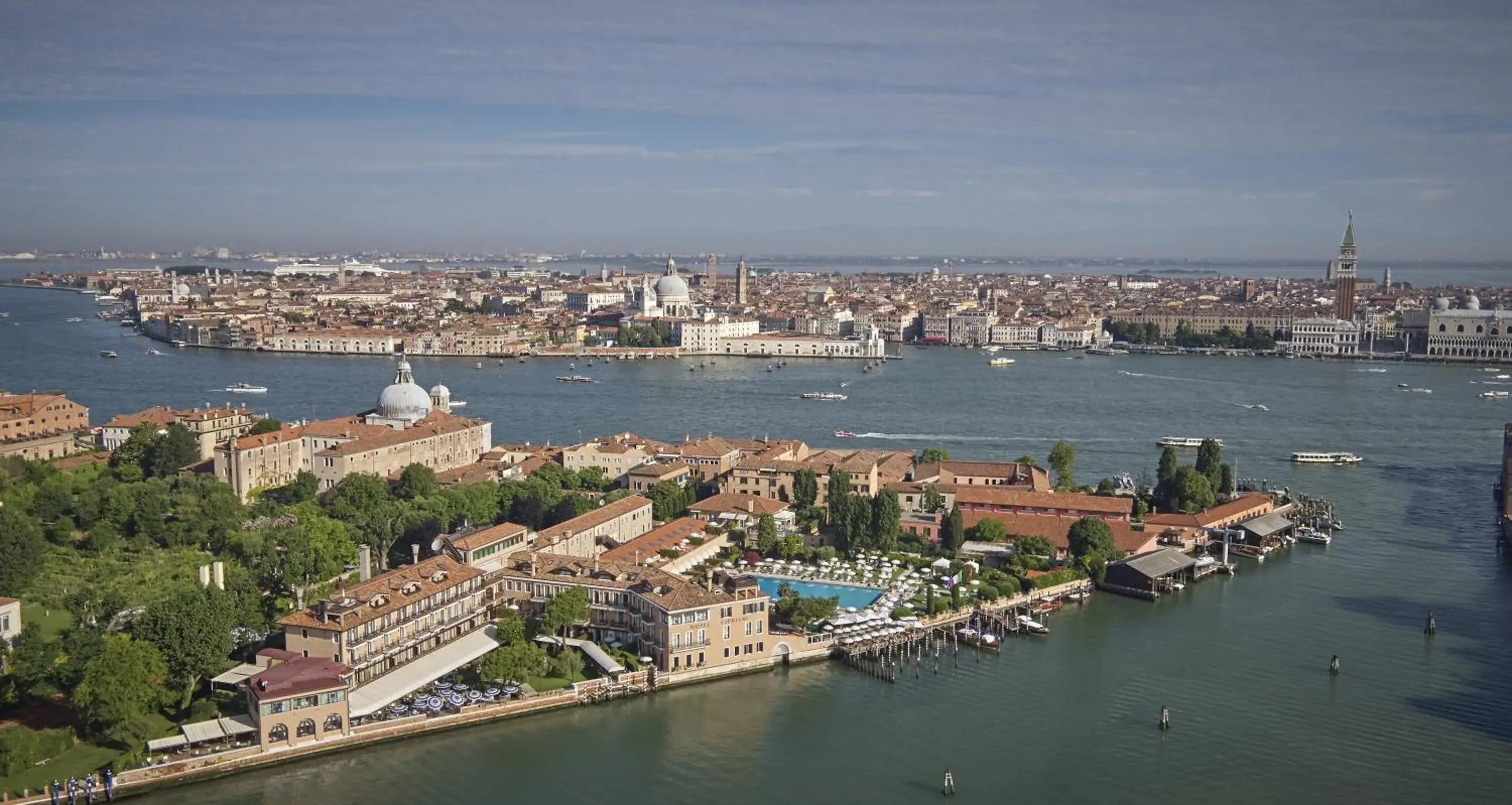 Bird's eye view, Bird's-eye View in Hotel Cipriani, A Belmond Hotel, Venice