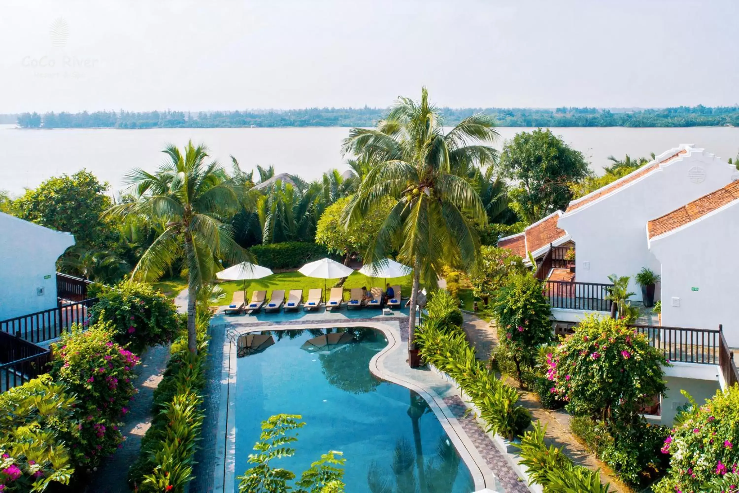 Natural landscape, Pool View in Hoi An Coco River Resort & Spa