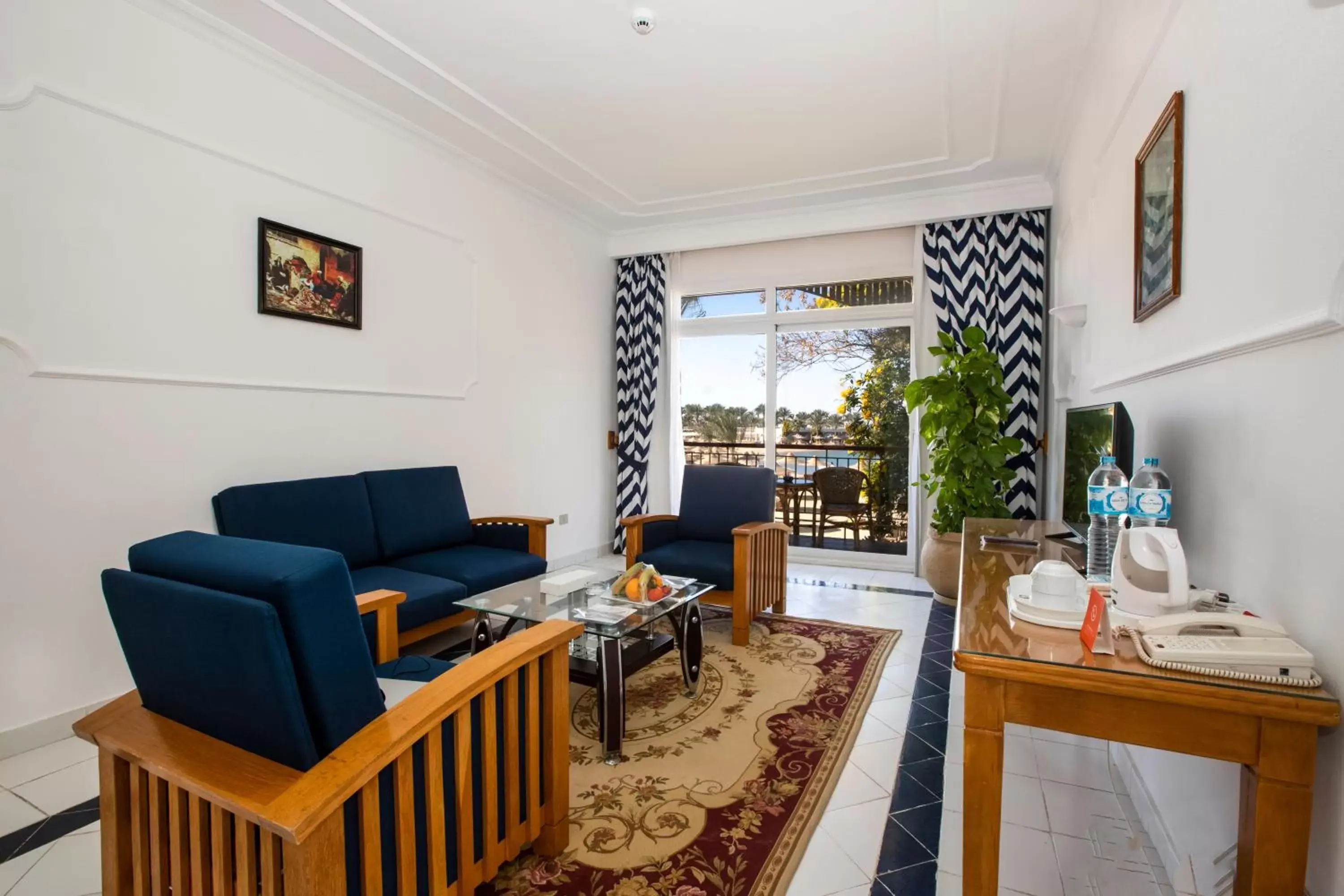 Living room, Seating Area in Desert Rose Resort