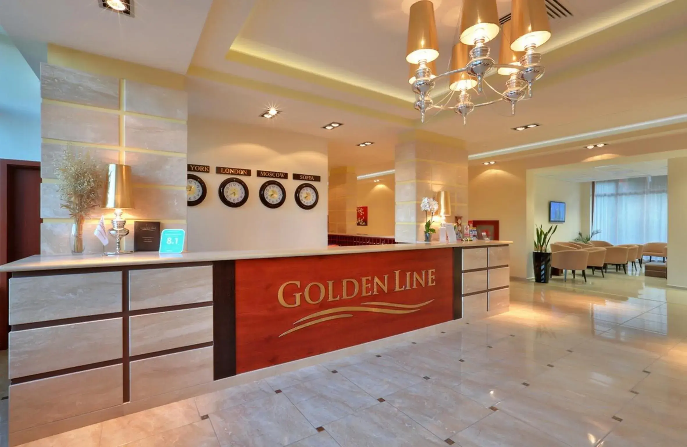 Lobby or reception, Lobby/Reception in Apart Hotel Golden Line