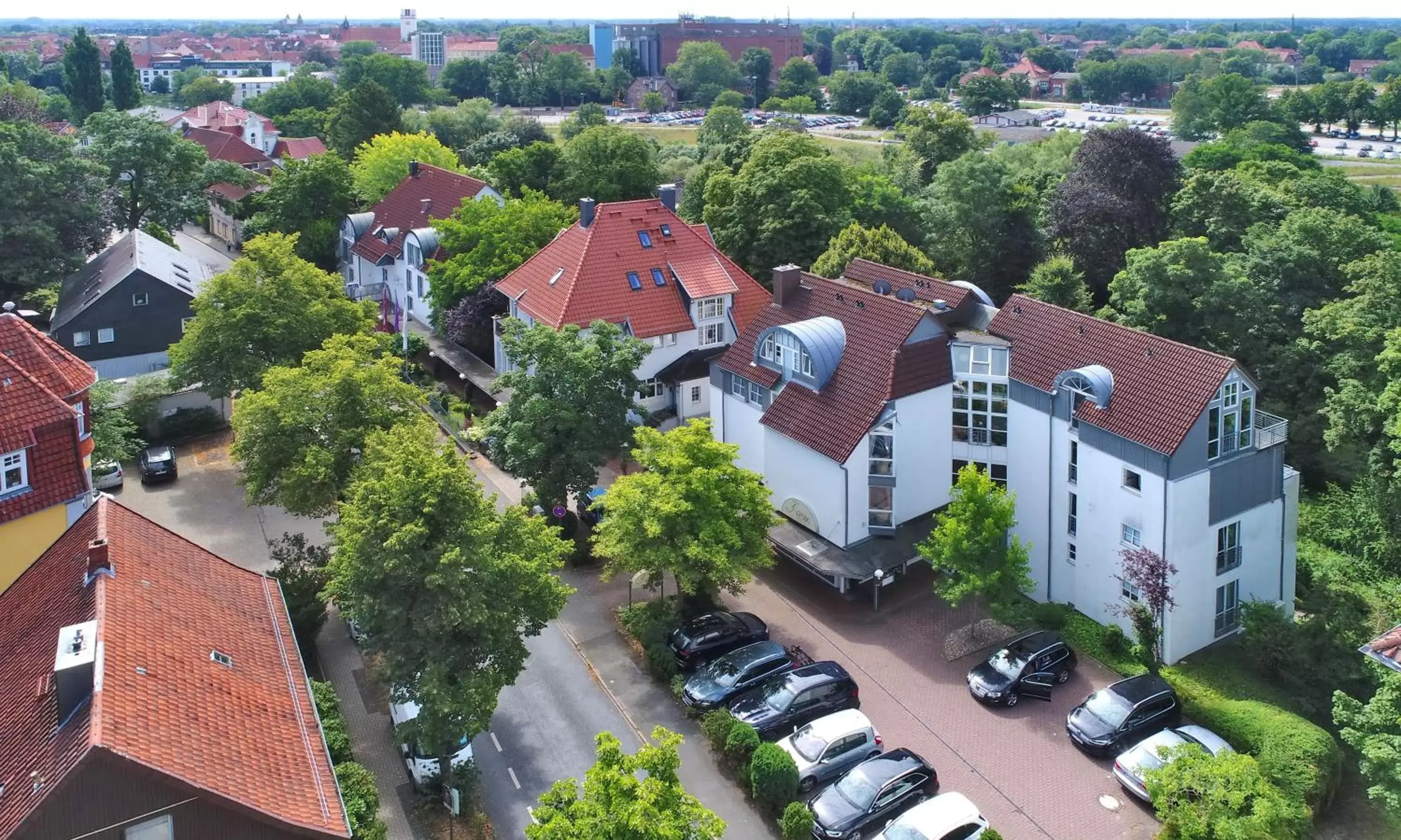 View (from property/room), Bird's-eye View in Hotel Caroline Mathilde