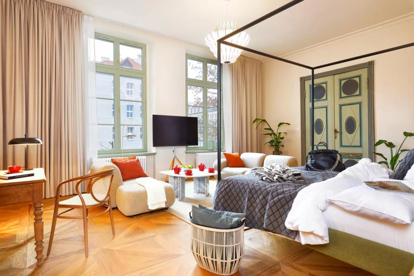 Bed in ARCHE Dwór Uphagena Gdańsk