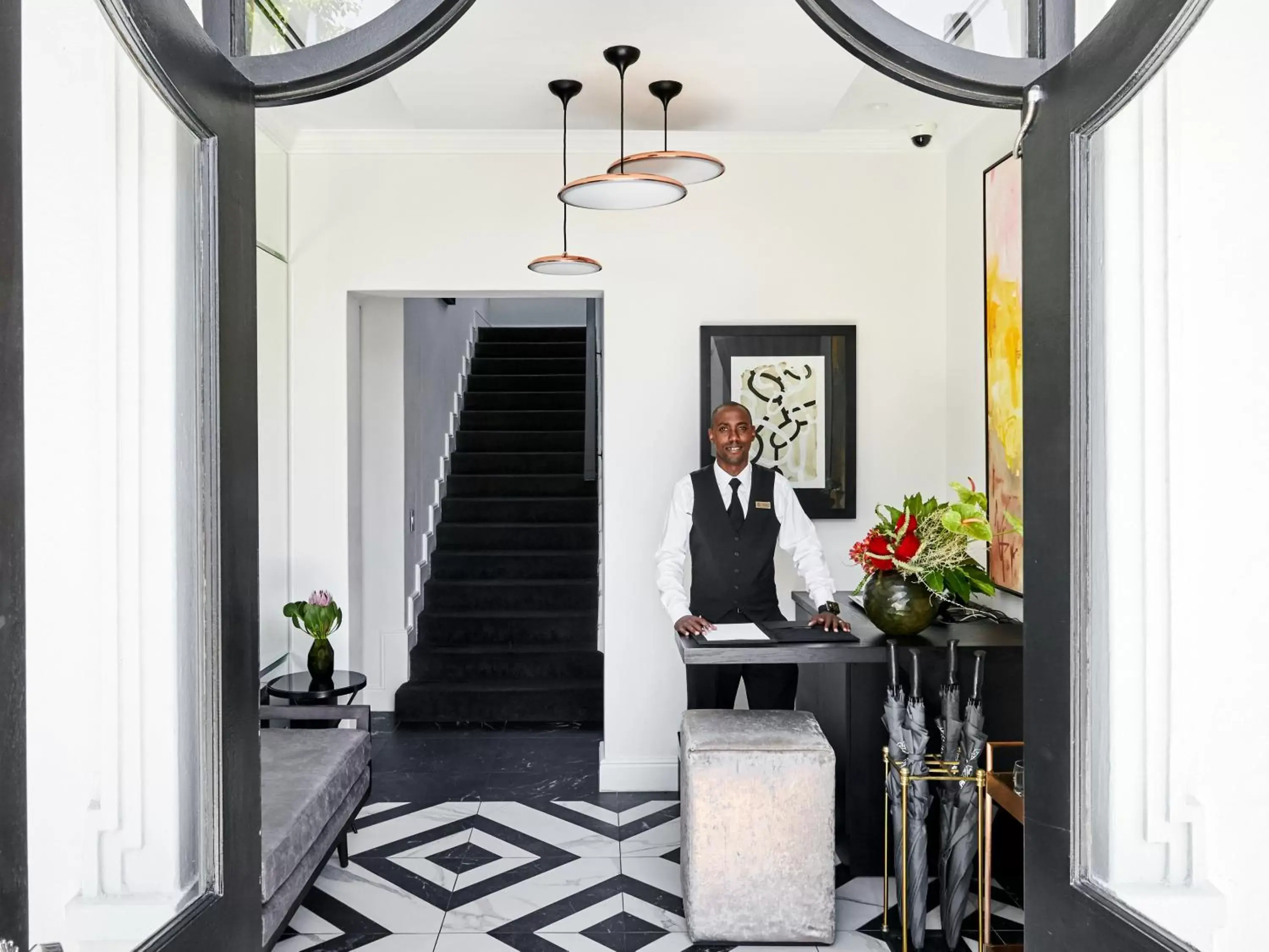 Facade/entrance in The Manor House at the Queen Victoria Hotel by NEWMARK