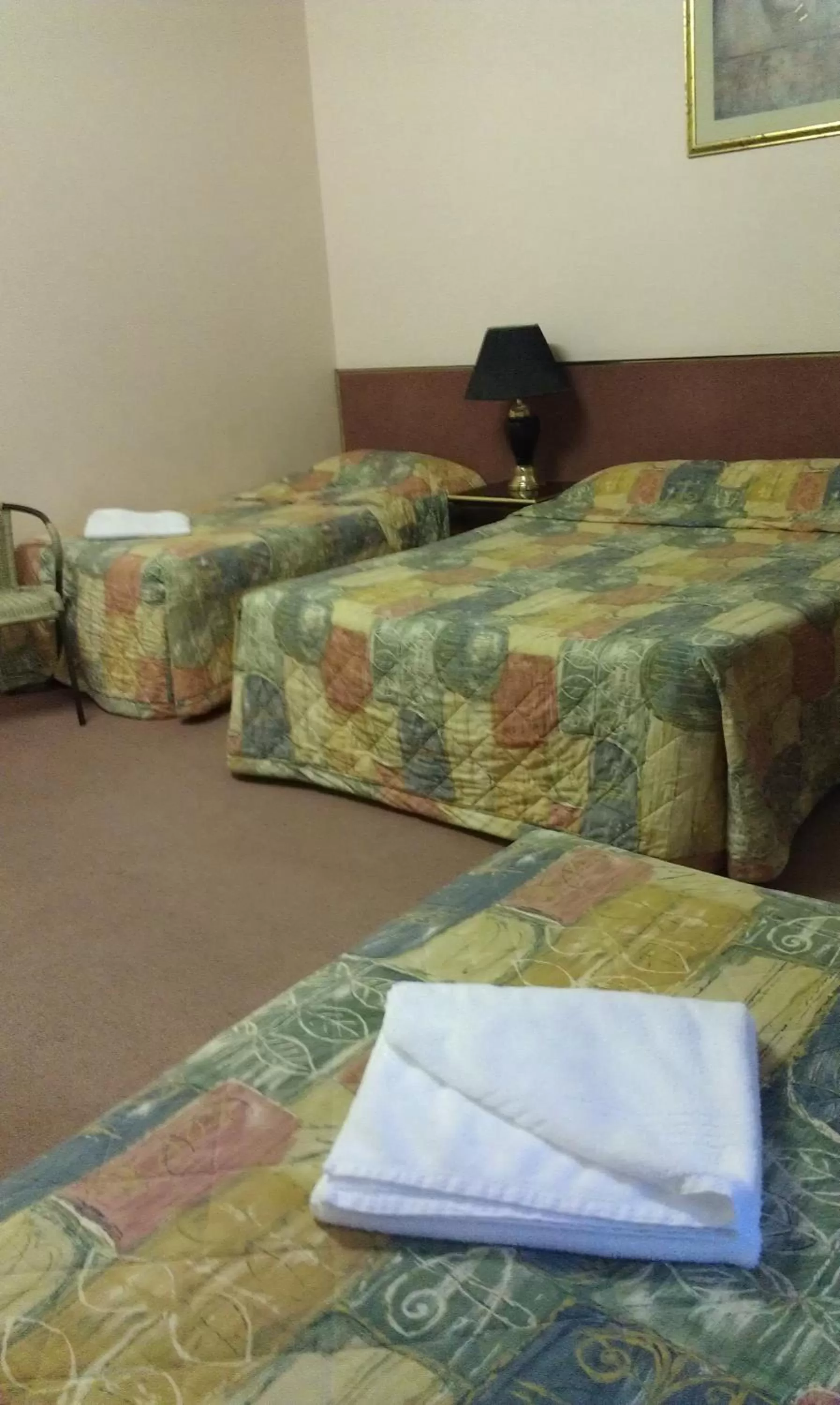 Bed in Avalon Motel