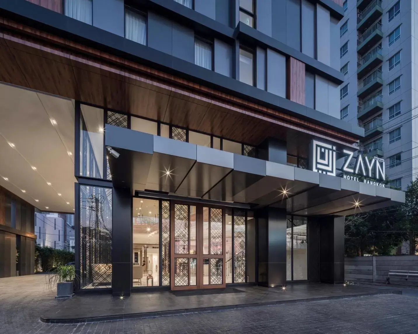 Facade/entrance in Zayn Hotel Bangkok - SHA Plus Certified