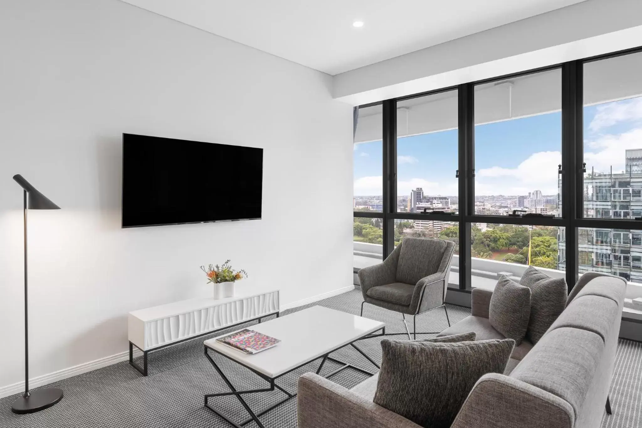 Seating Area in Meriton Suites Herschel Street, Brisbane