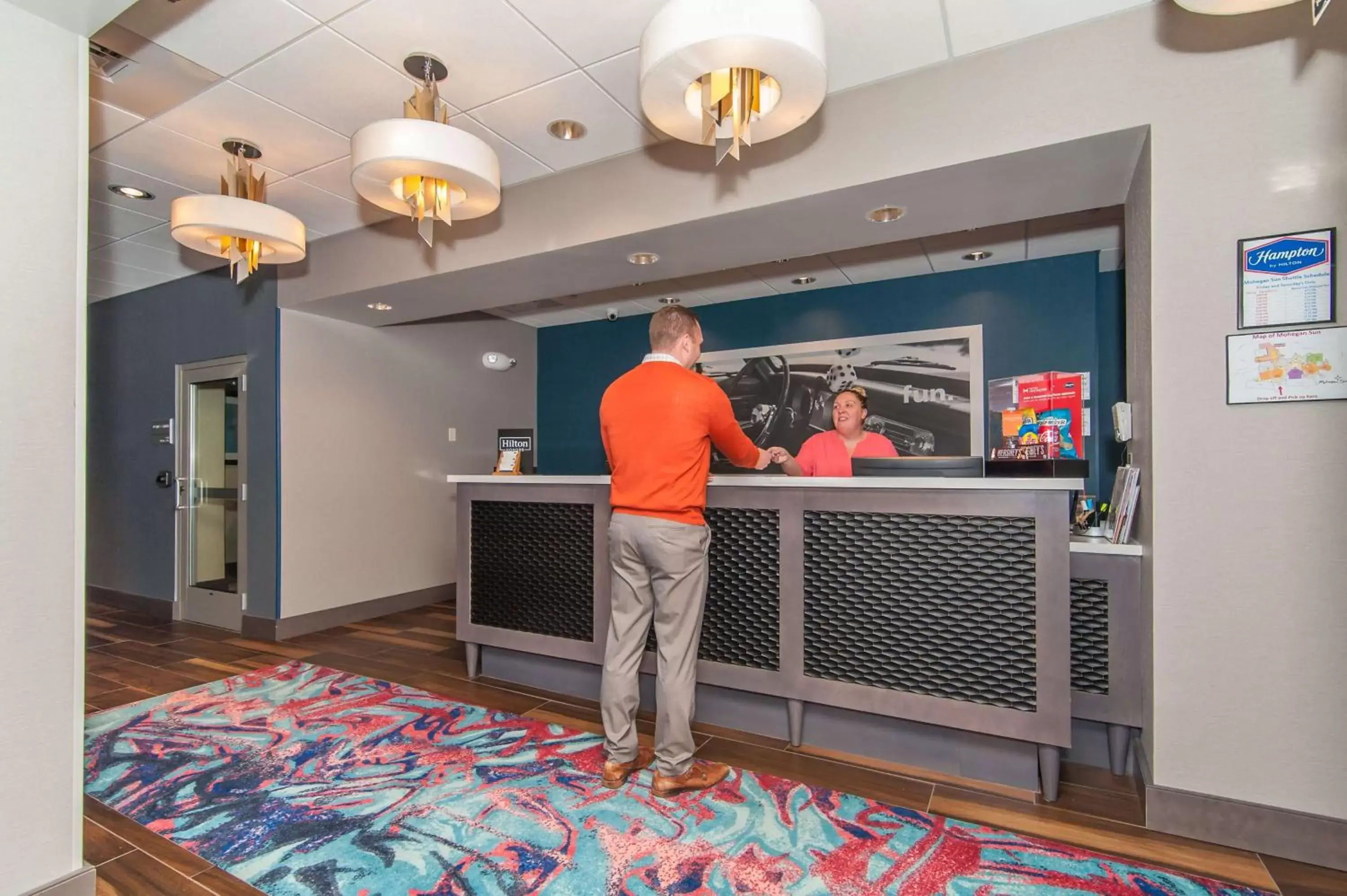 Lobby or reception in Hampton Inn Norwich Lobby or reception in Hampton Inn Norwich