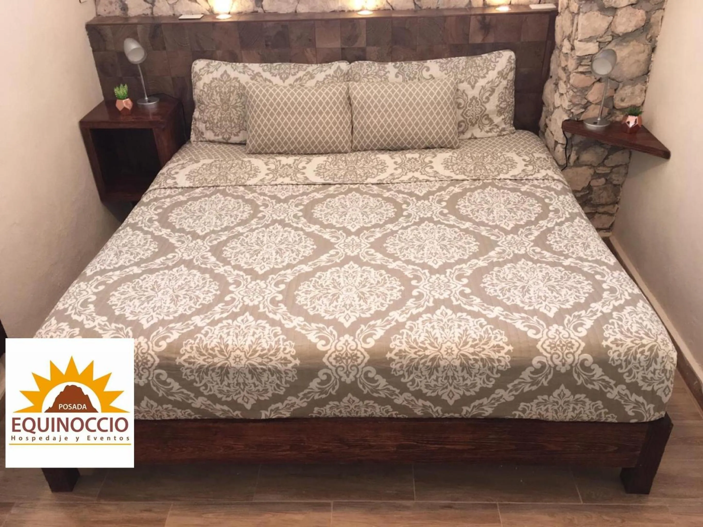 Bed in Posada Equinoccio