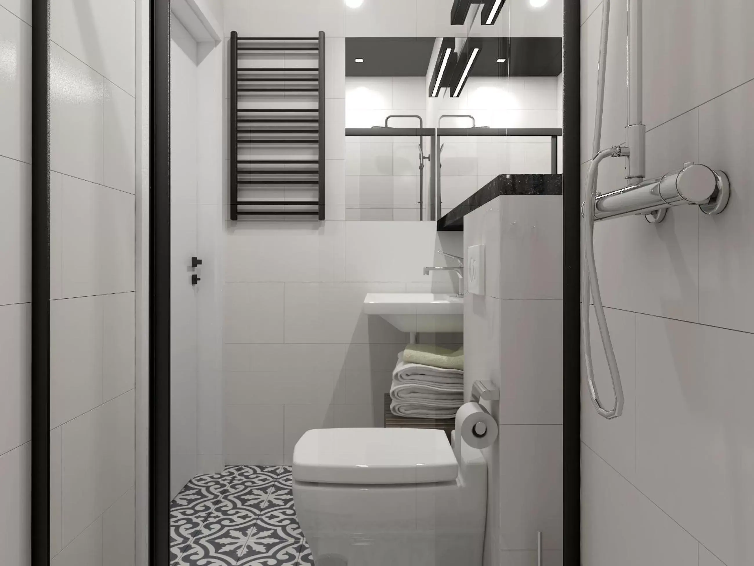 Shower, Bathroom in Liv'Inn Aparthotel