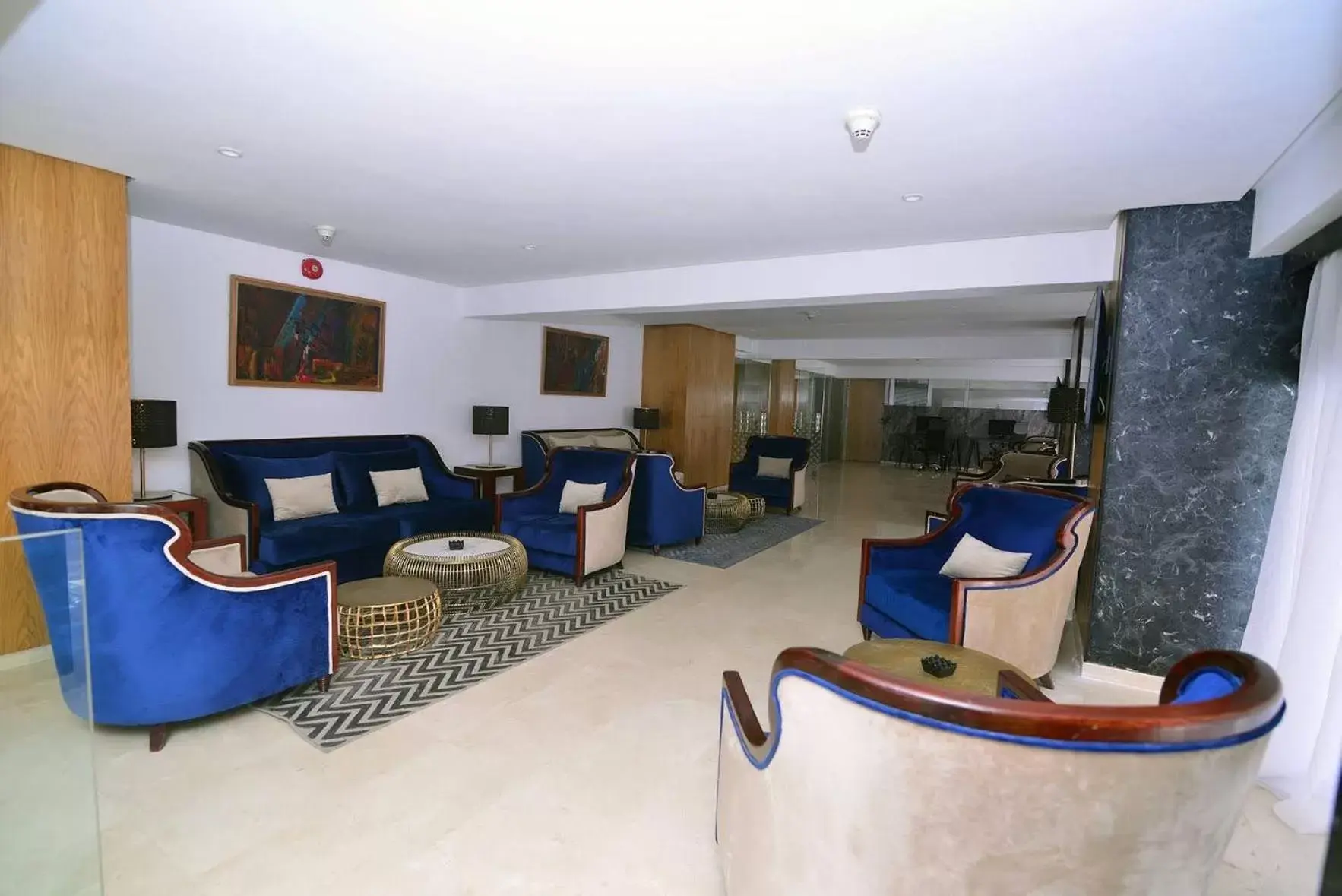 Seating area in Rihab Hotel