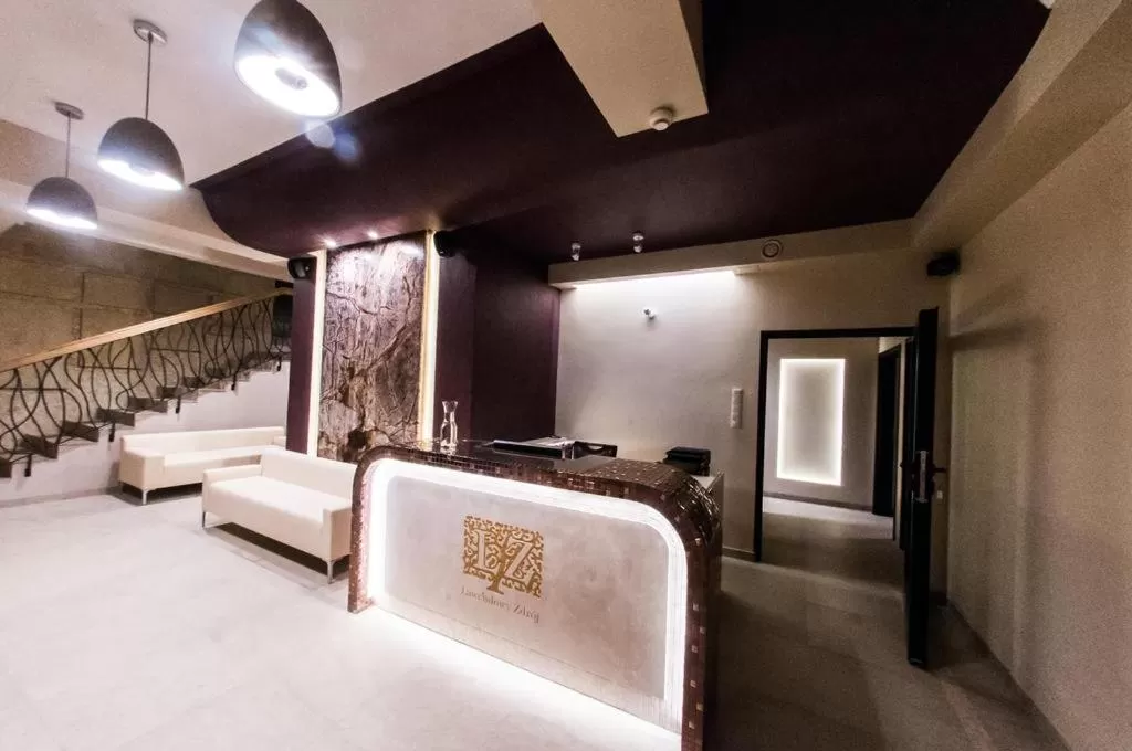 Lobby or reception, Bed in Lawendowy Zdrój Medycyna i SPA