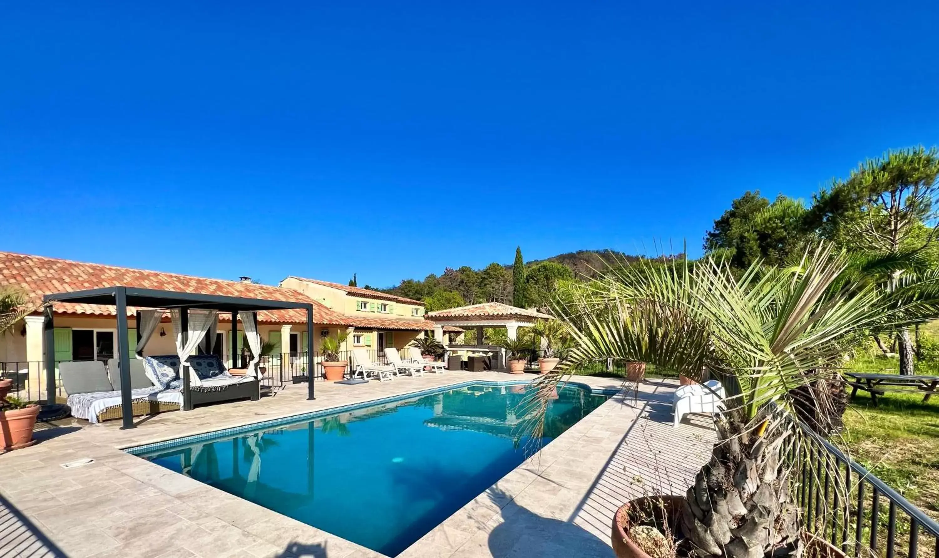 Natural landscape, Swimming Pool in Villa La Source 83 - room close to St Tropez