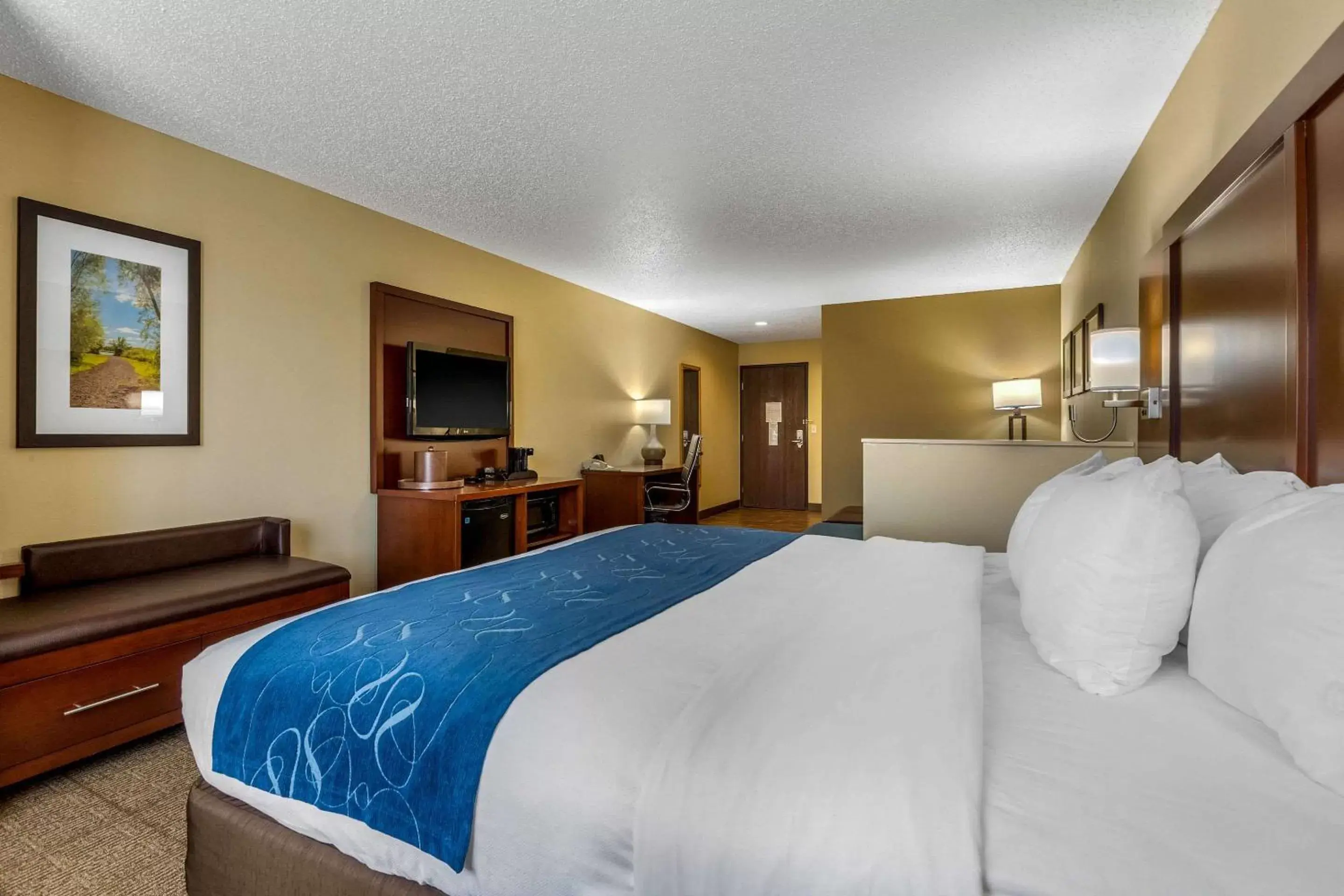 Photo of the whole room, Bed in Comfort Suites Cedar Falls