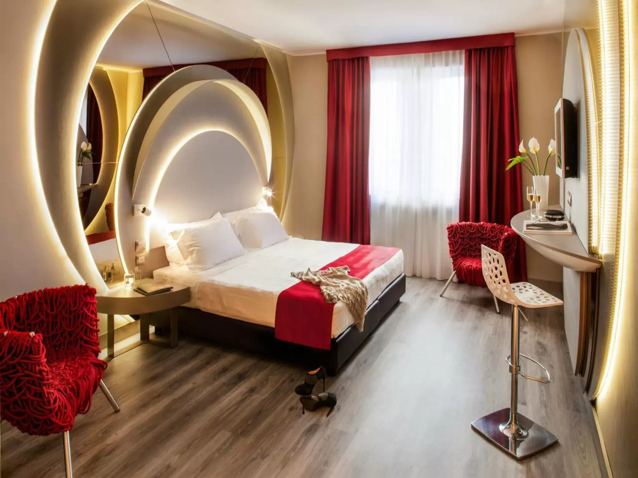 Bedroom, Bed in Hotel Da Vinci