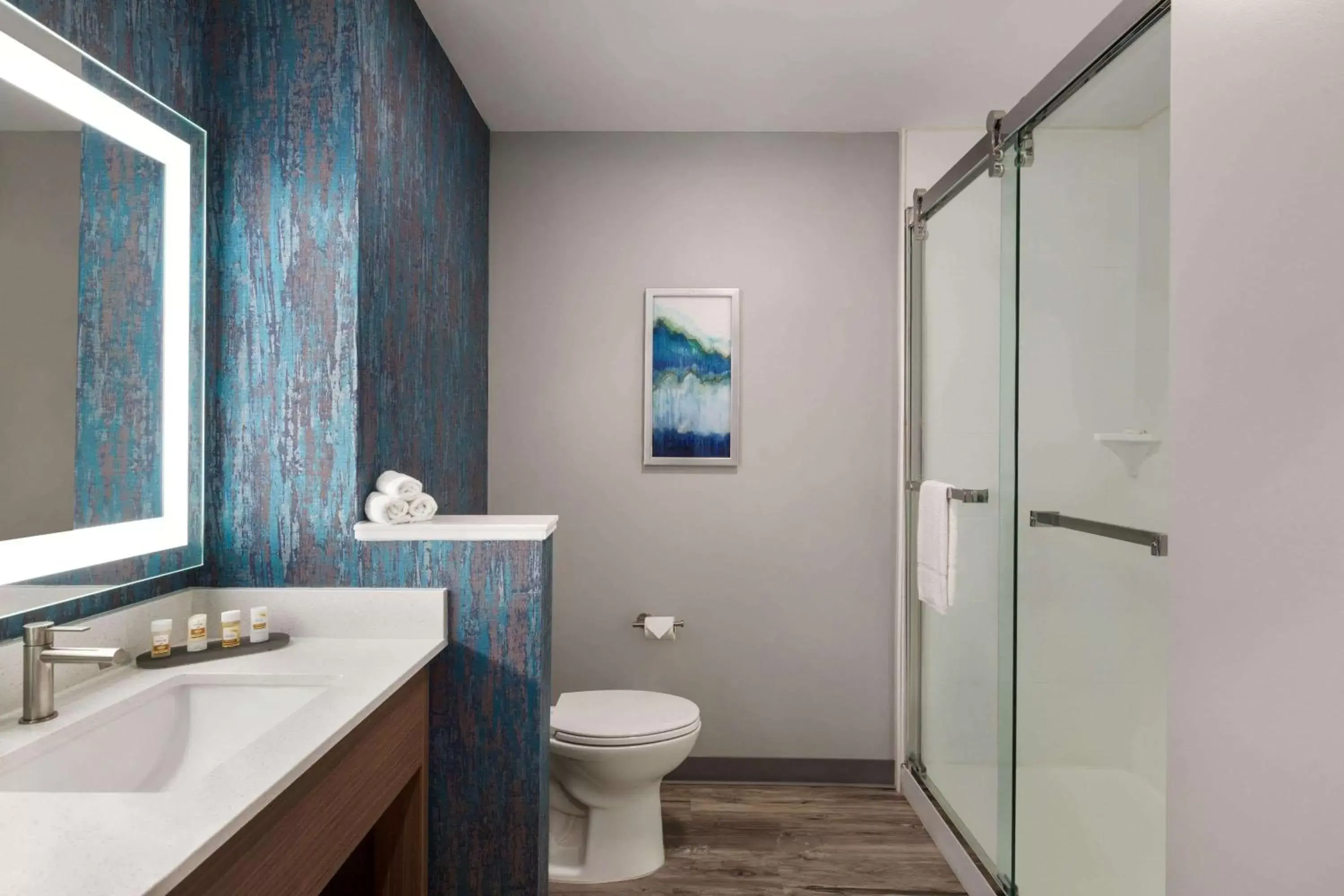 Bathroom in La Quinta Brunswick/Golden Isles Bathroom in La Quinta Brunswick/Golden Isles