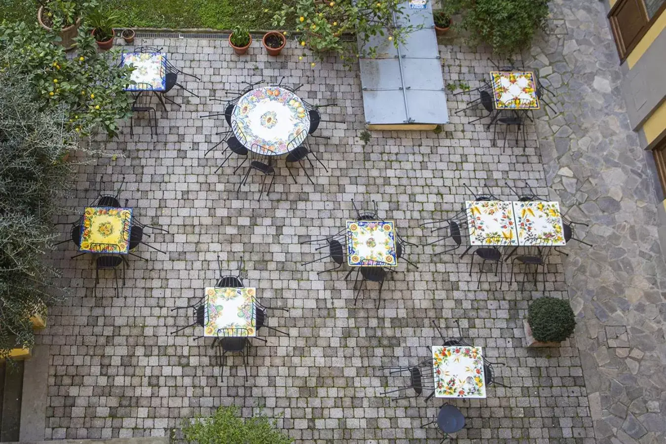 Garden view in Hotel Donatello Garden view in Hotel Donatello