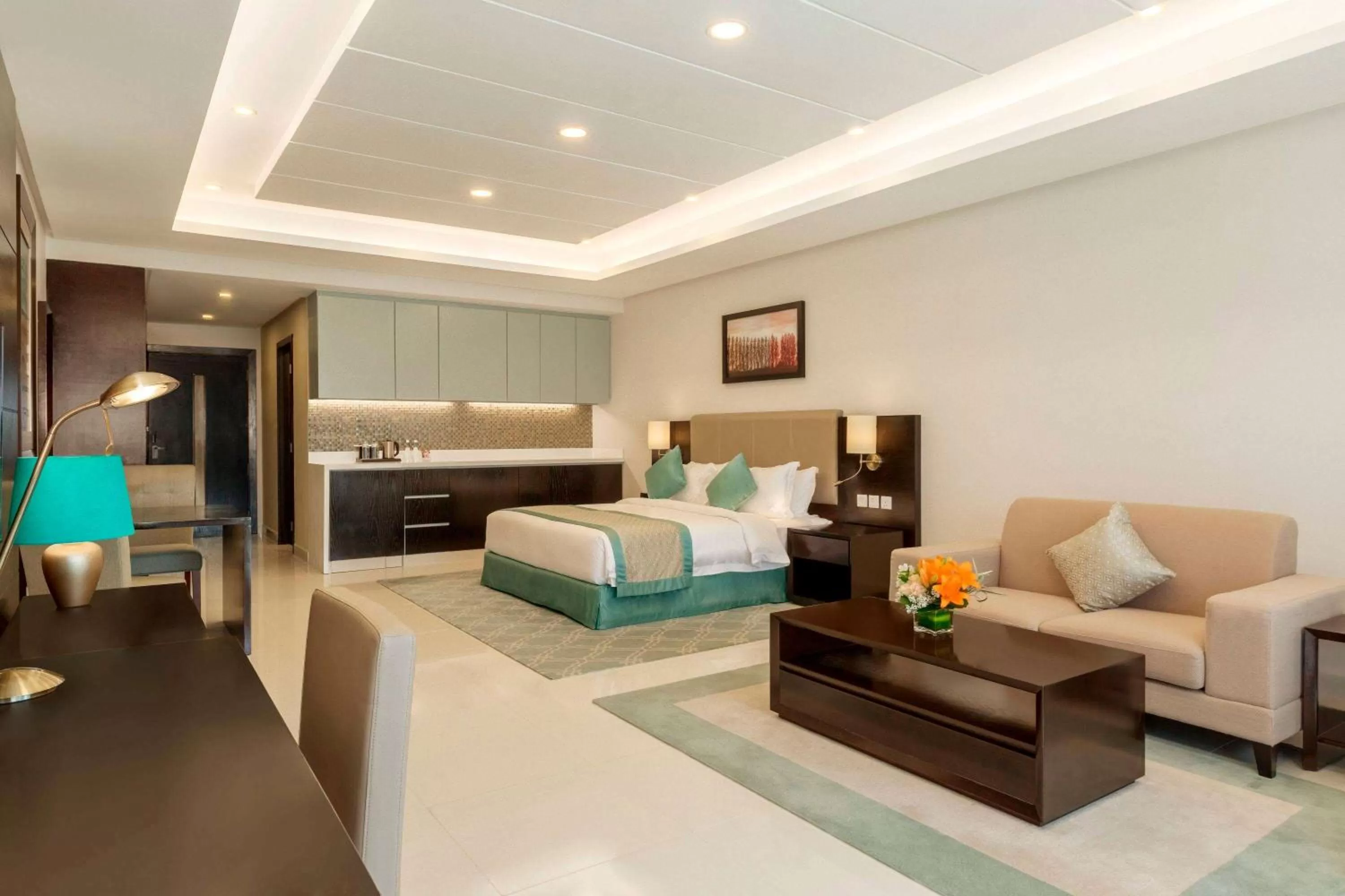 Photo of the whole room, Bed in Ramada Hotel and Suites Amwaj Islands