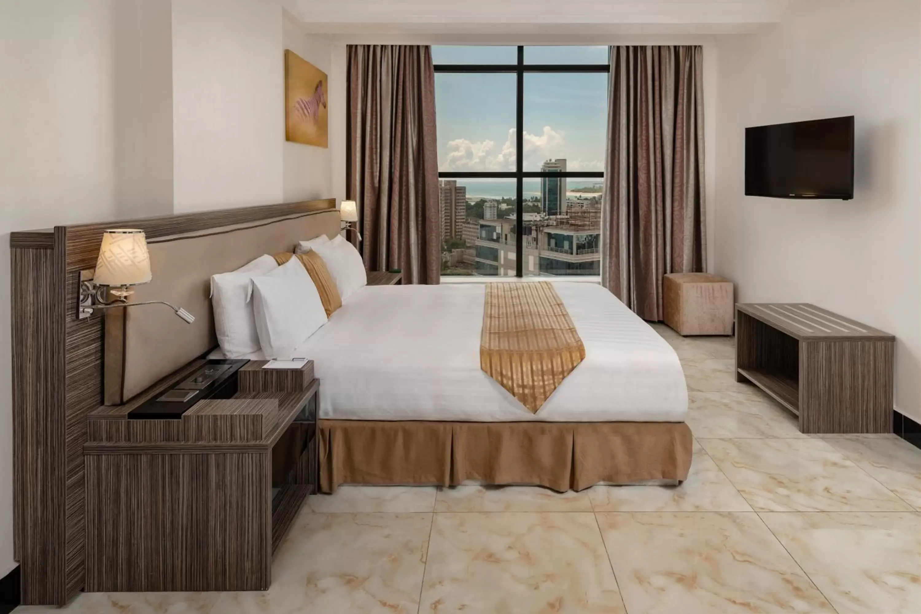 Bed in Golden Tulip Dar Es Salaam City Center Hotel Bed in Golden Tulip Dar Es Salaam City Center Hotel