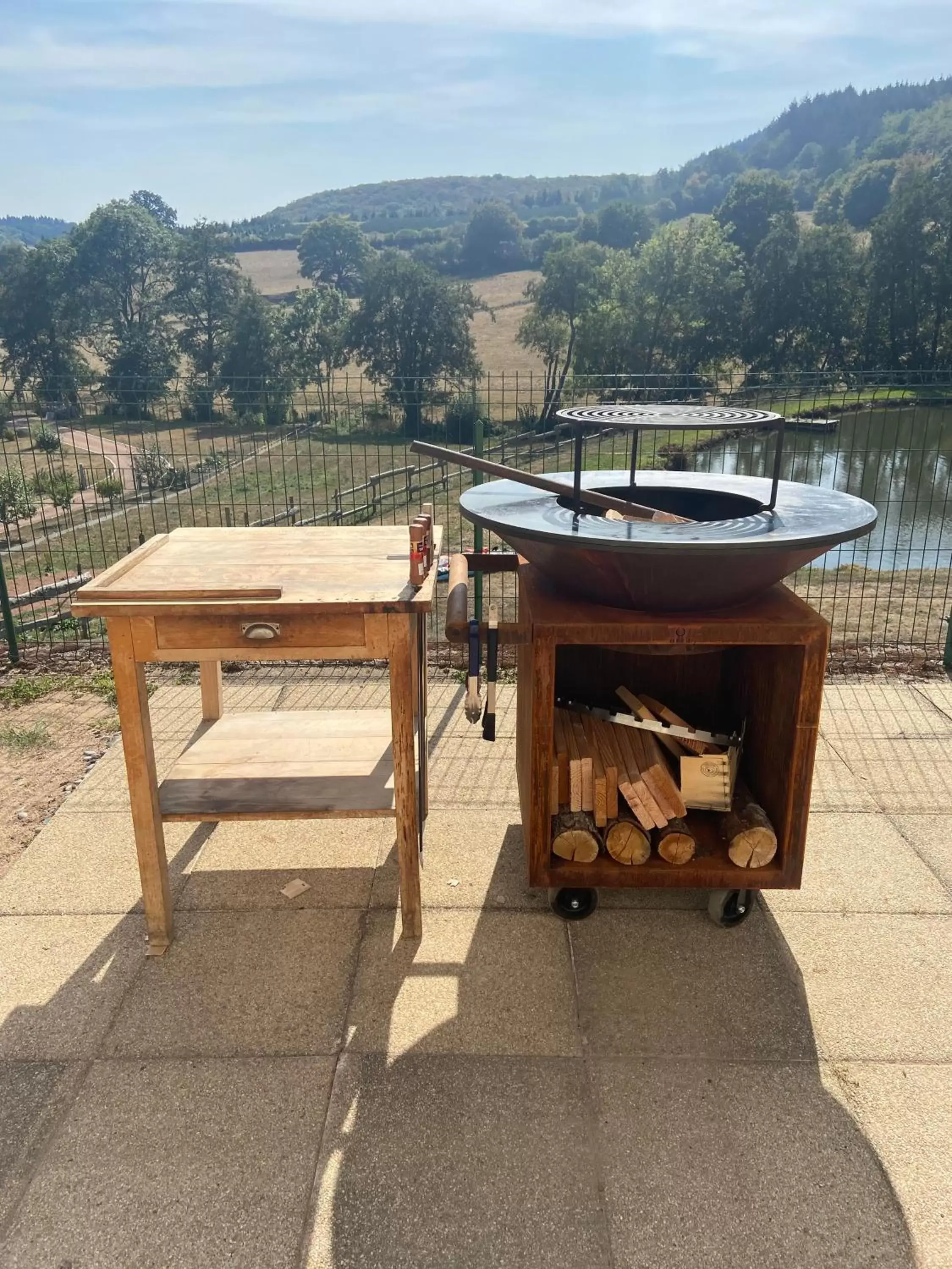 BBQ facilities in Hôtel l'Annexe