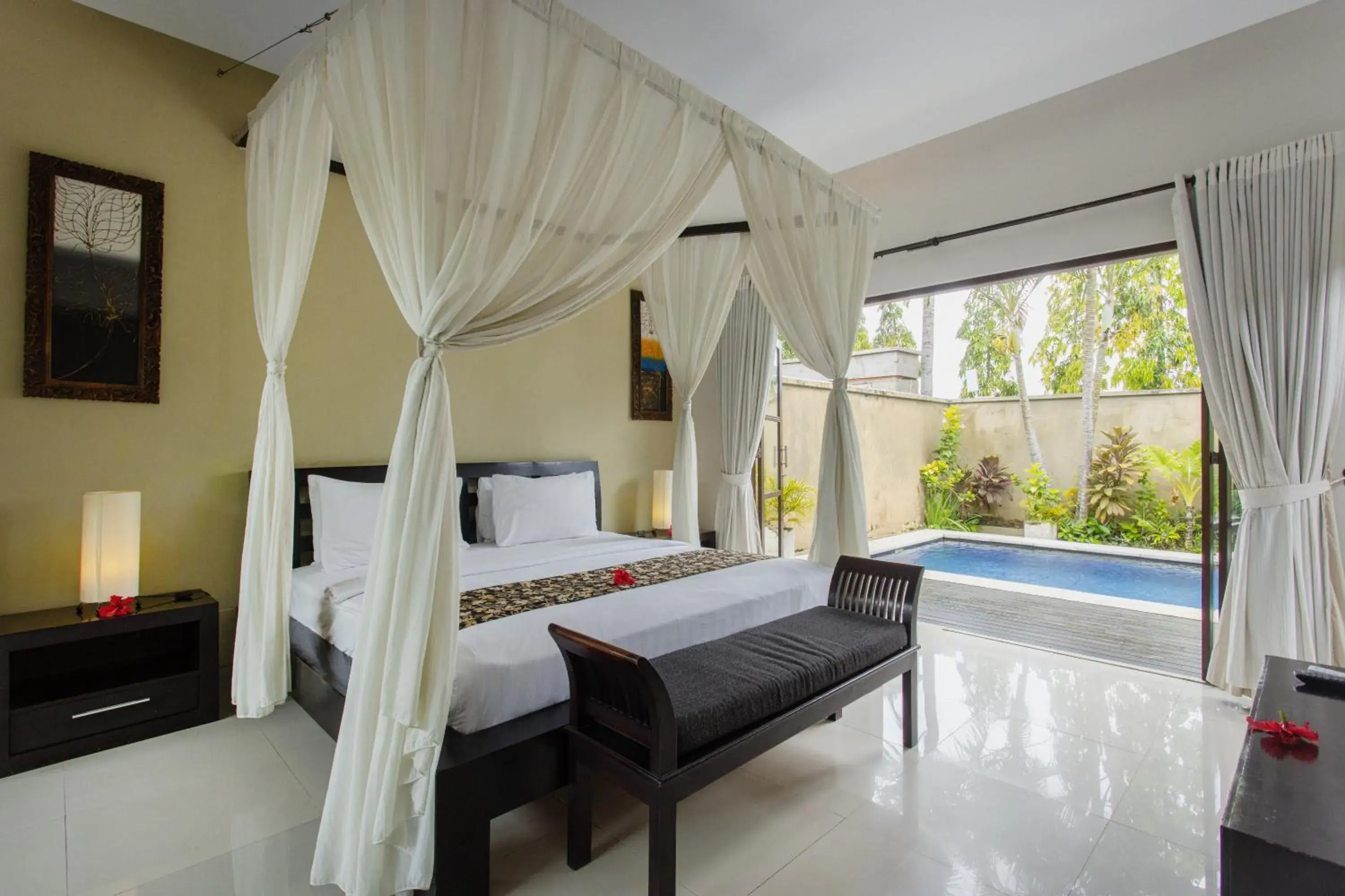 Bed in The Bidadari Villas and Spa Umalas - Seminyak Bed in The Bidadari Villas and Spa Umalas - Seminyak