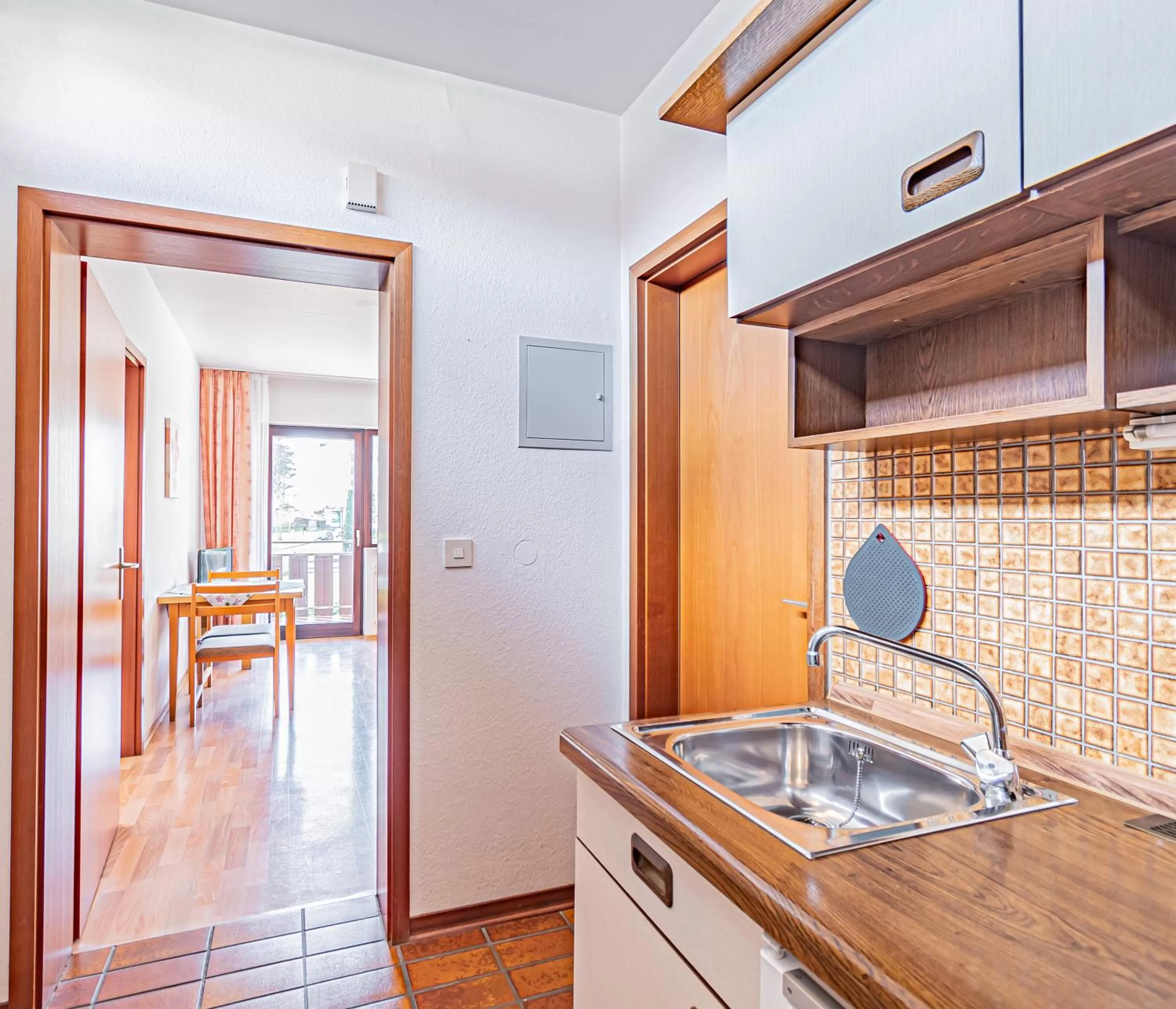 Kitchen or kitchenette in Aparthotel Panorama